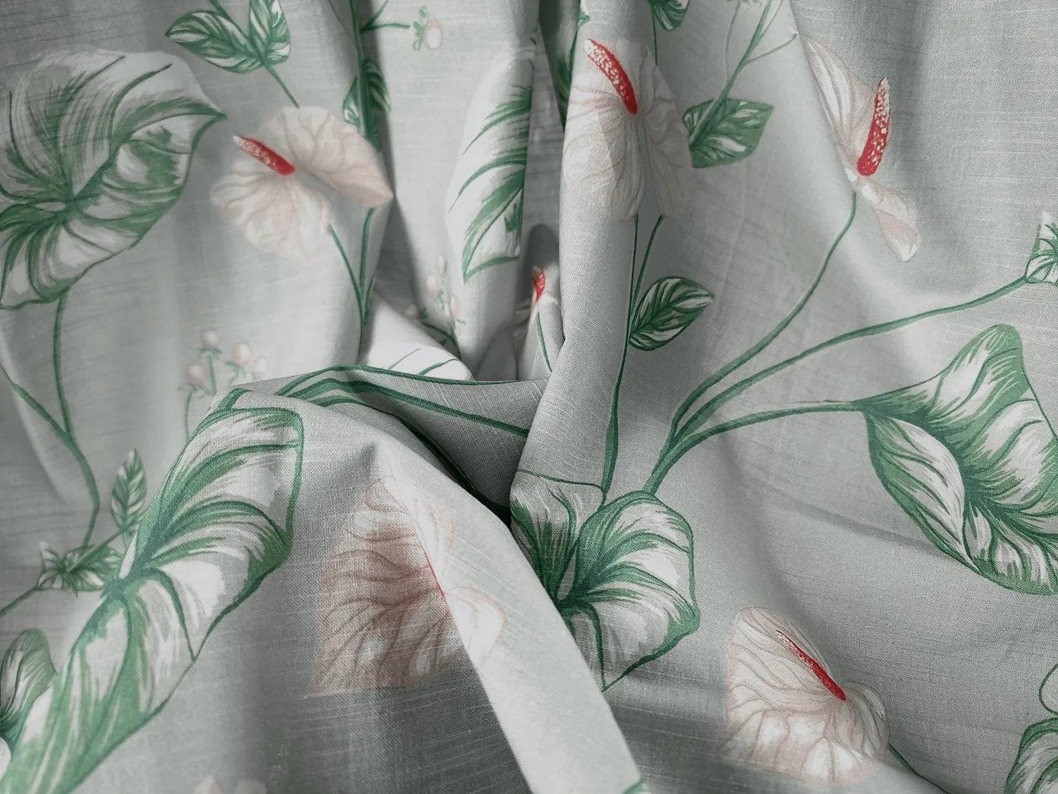 Nappe en coton Adella (vert/violet)