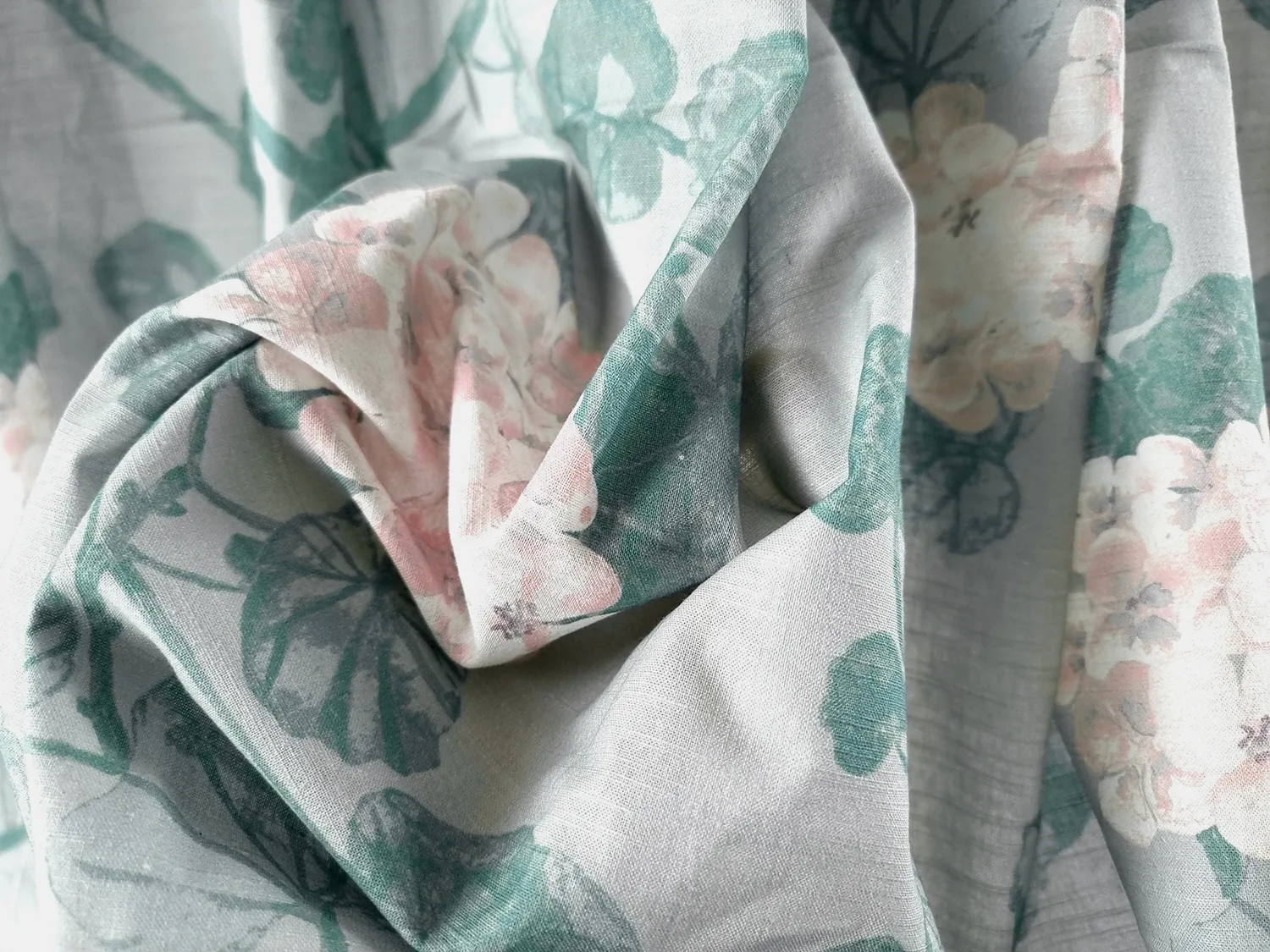 Nappe en coton Amara (gris/rose)