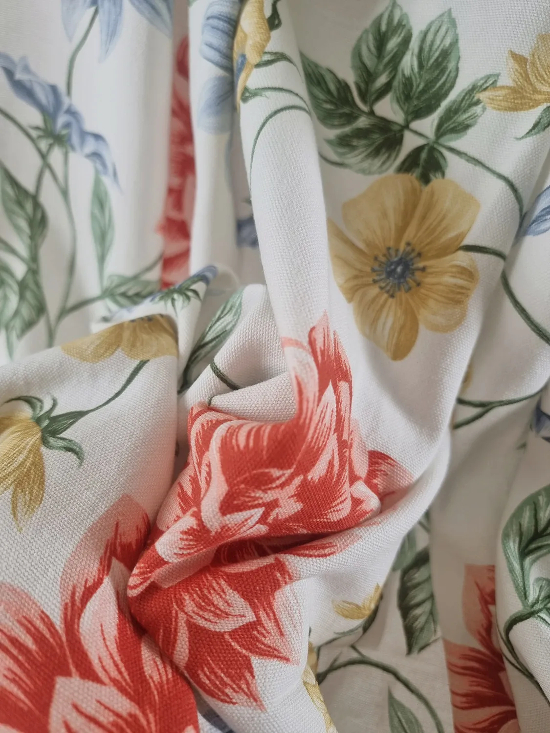 Nappe en coton Dahlia (rouge)