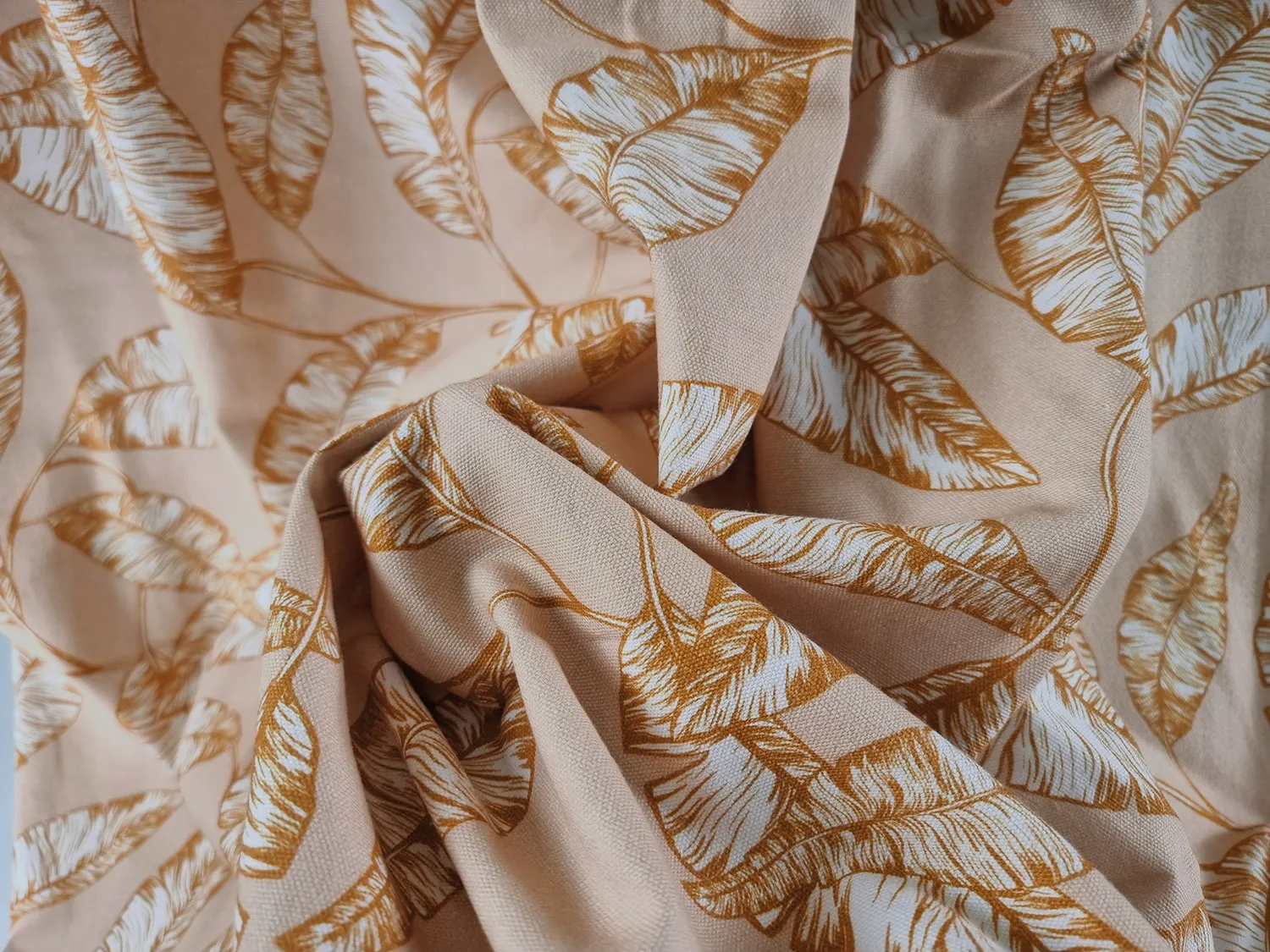 Nappe en coton Leaves (orange)