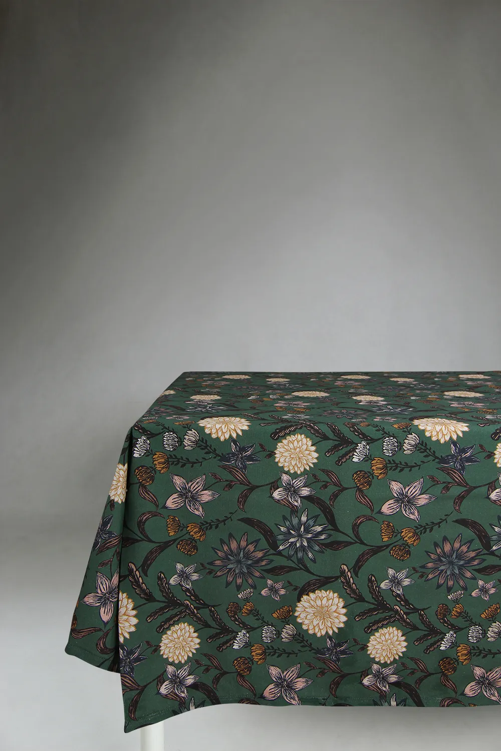 Nappe en coton Lotten (vert foncé)