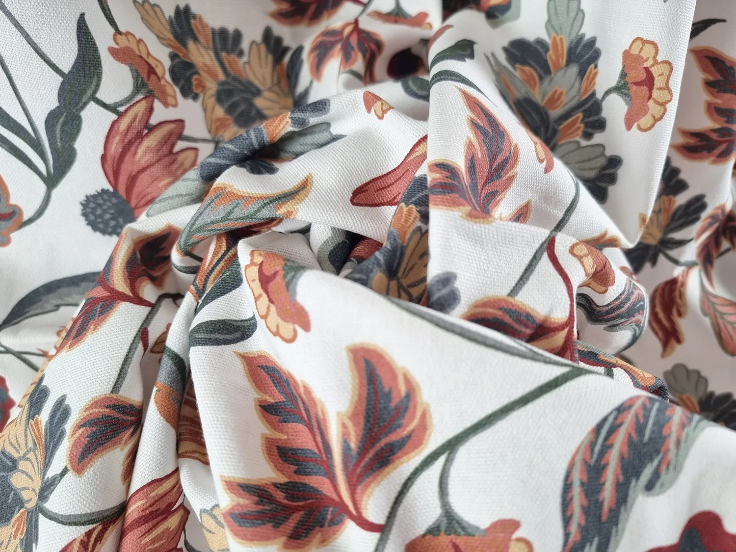 Nappe en coton Mathilde (rouille)