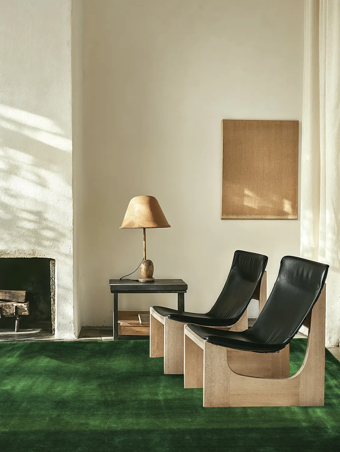 PET recyclé avec aspect viscose (vert)