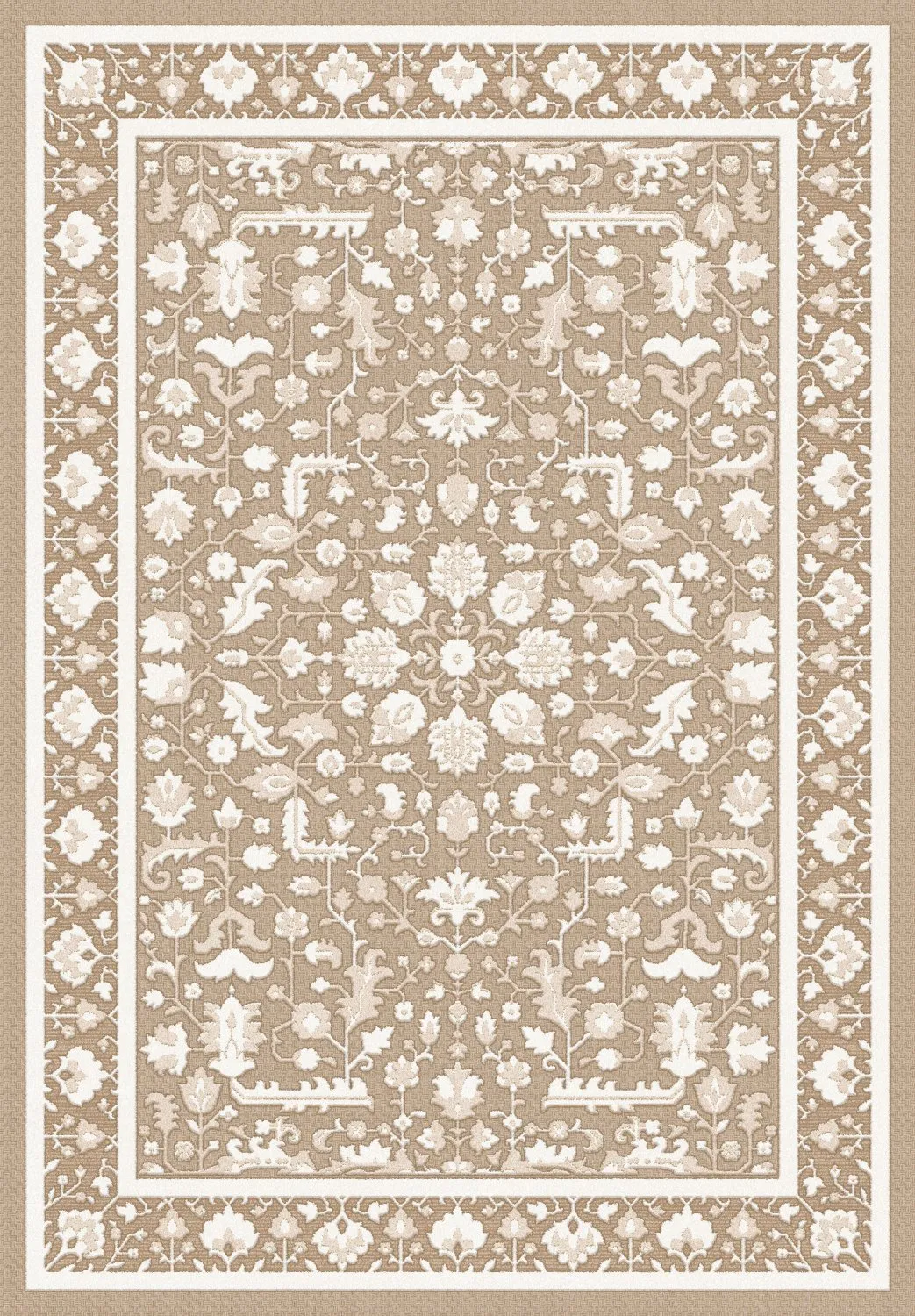 Tapis Wilton - Ember (beige/blanc cassé)