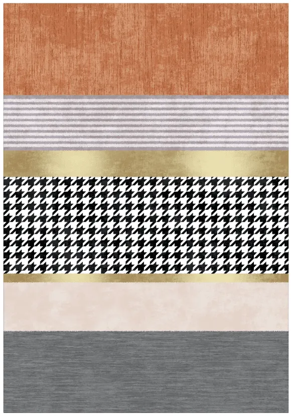Tapis Wilton - Esme (orange/multicolore)
