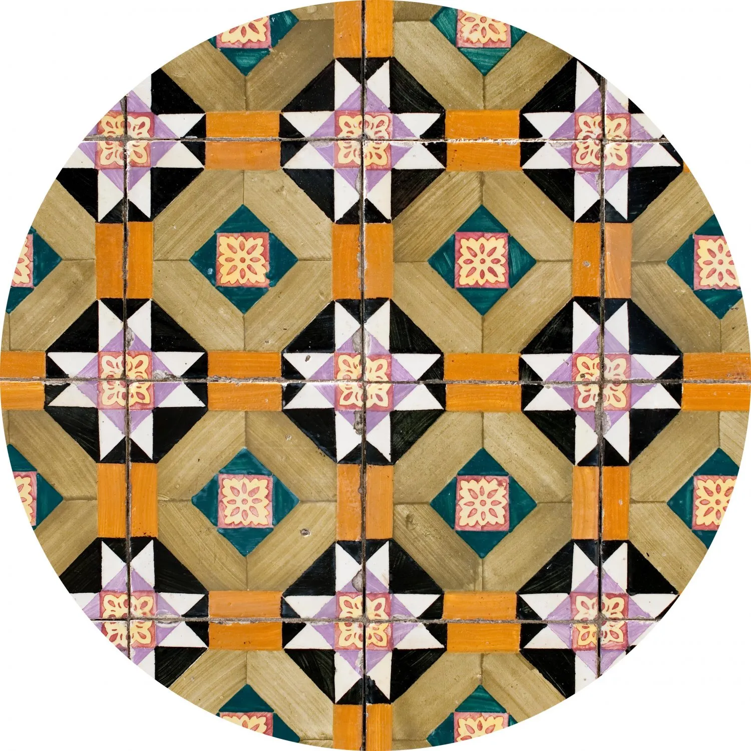 Tapis rond - Bastia (multicolore)