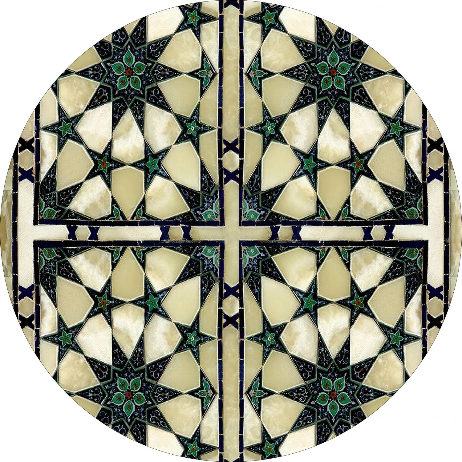 Tapis rond - Pino (multicolore)