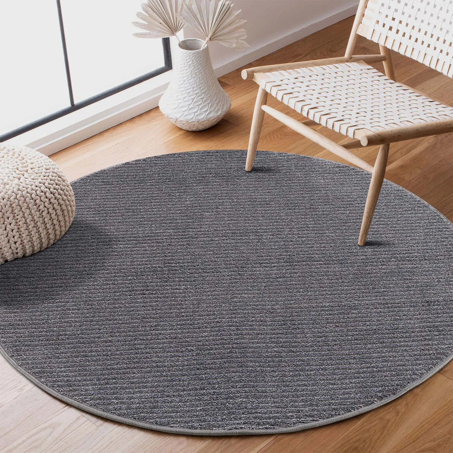 Tapis ronds - Grace (gris)