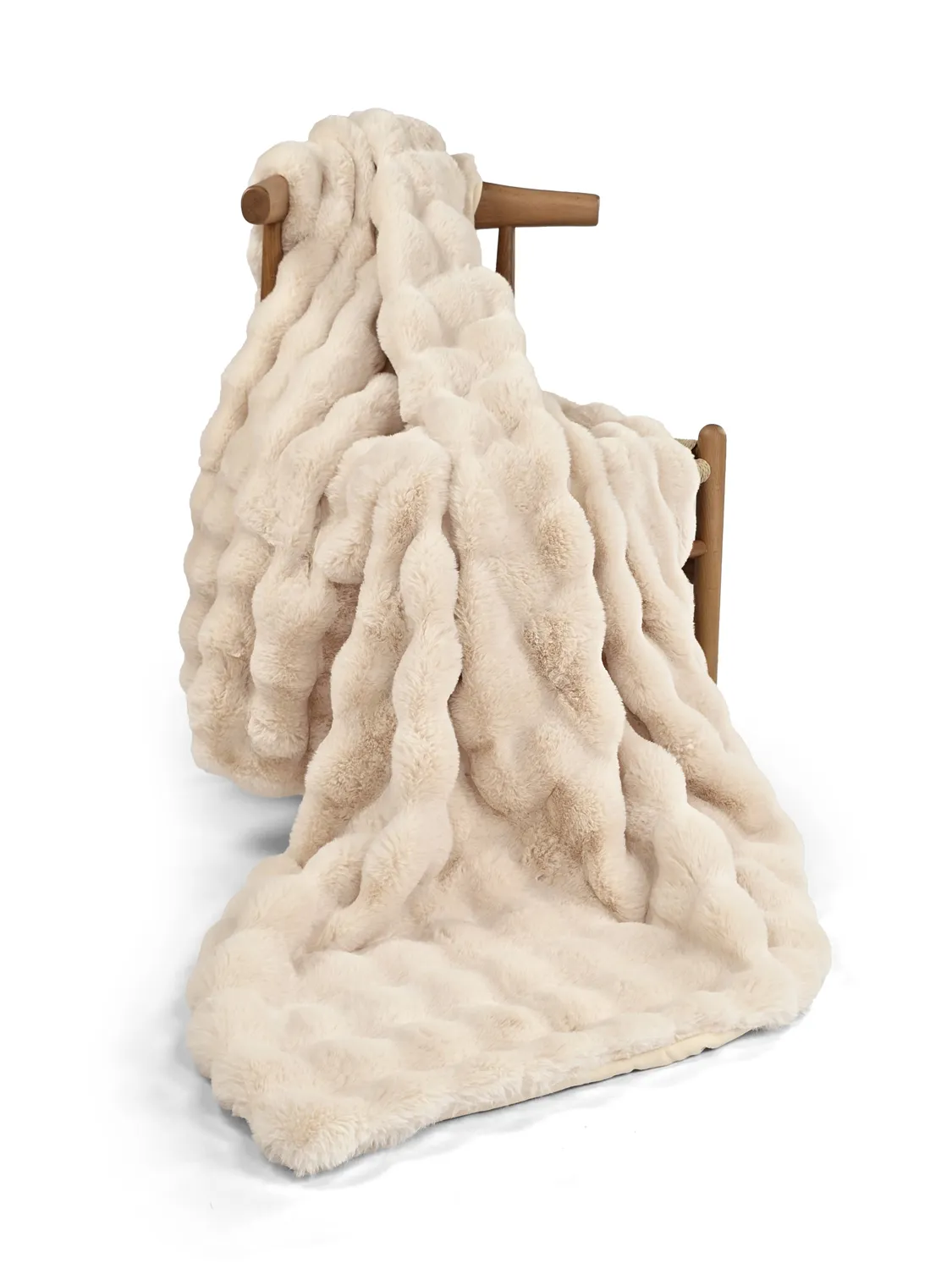 Plaids - Aranga Bubble Throw (beige)