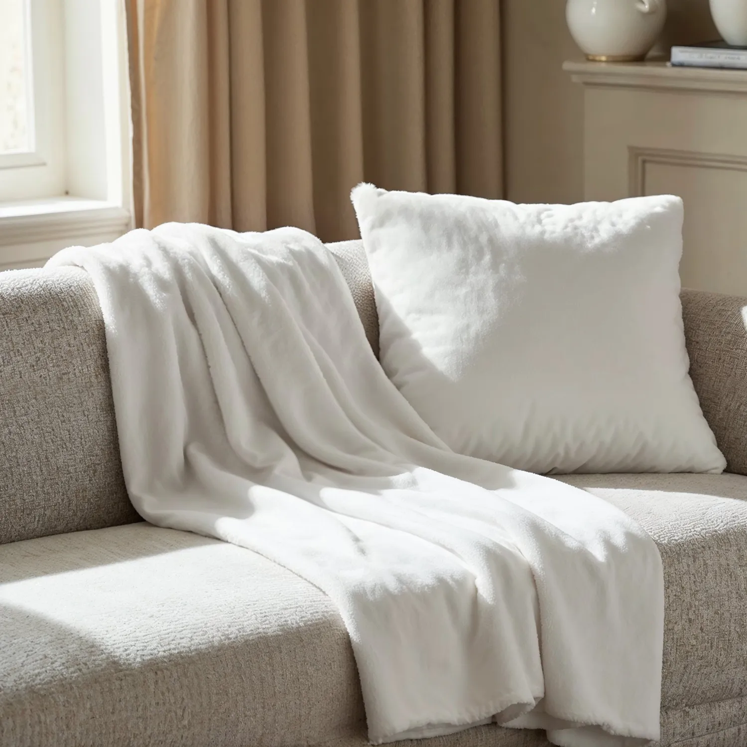 Plaids - Aranga Super Soft Throw (blanc)