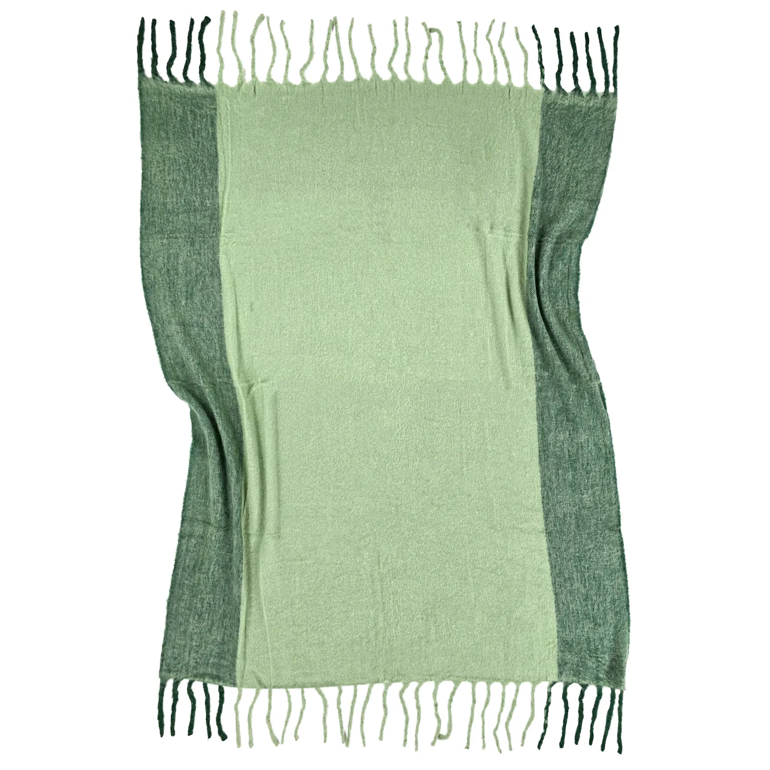 Plaid en mélange de laine - Carol (vert)