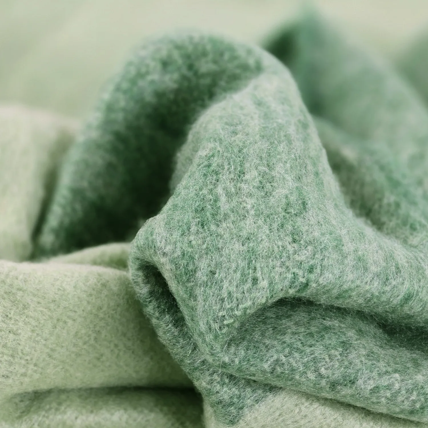 Plaid en mélange de laine - Carol (vert)