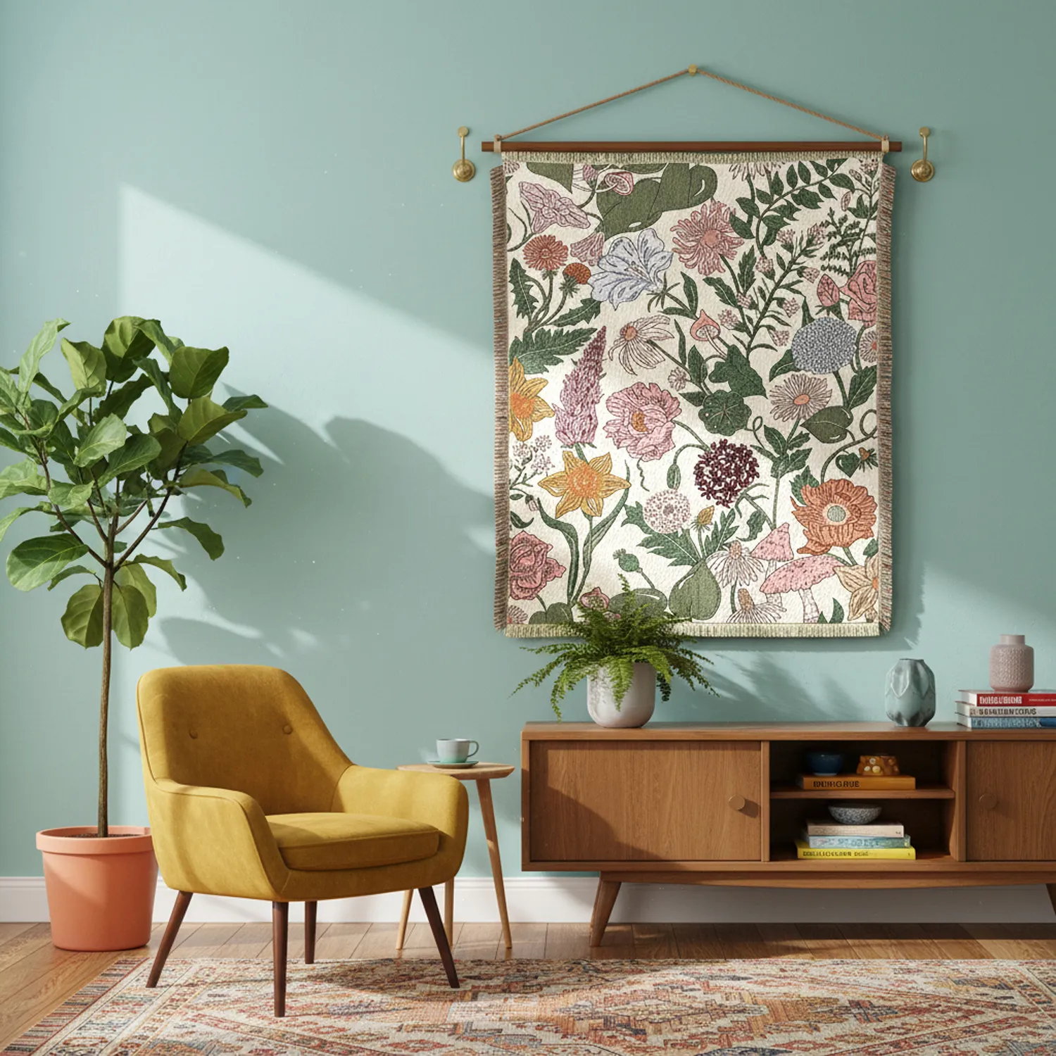 Couvertures - Fiori Tapestry Blanket (multicolore)