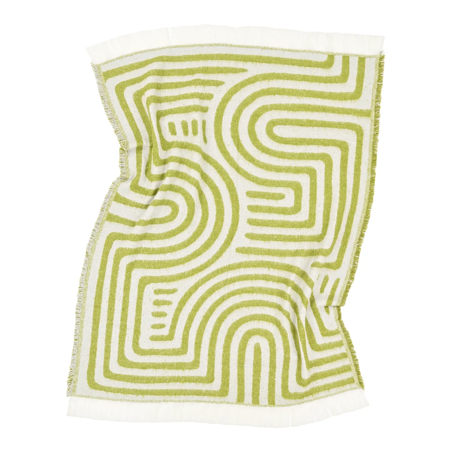 Plaids - Plaid en mélange de laine - Melody (vert/violet)