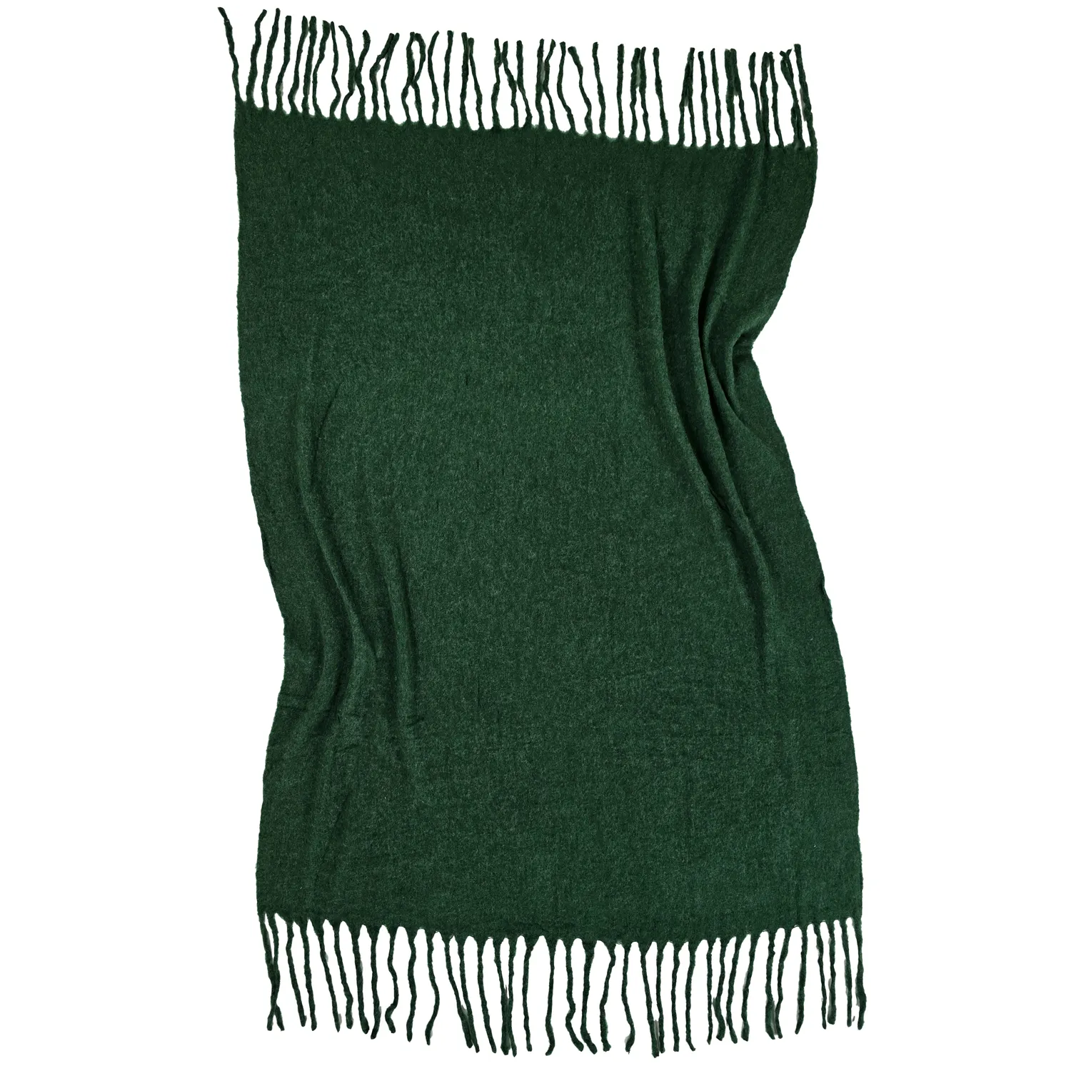 Plaid en mélange de laine - Samantha (vert)
