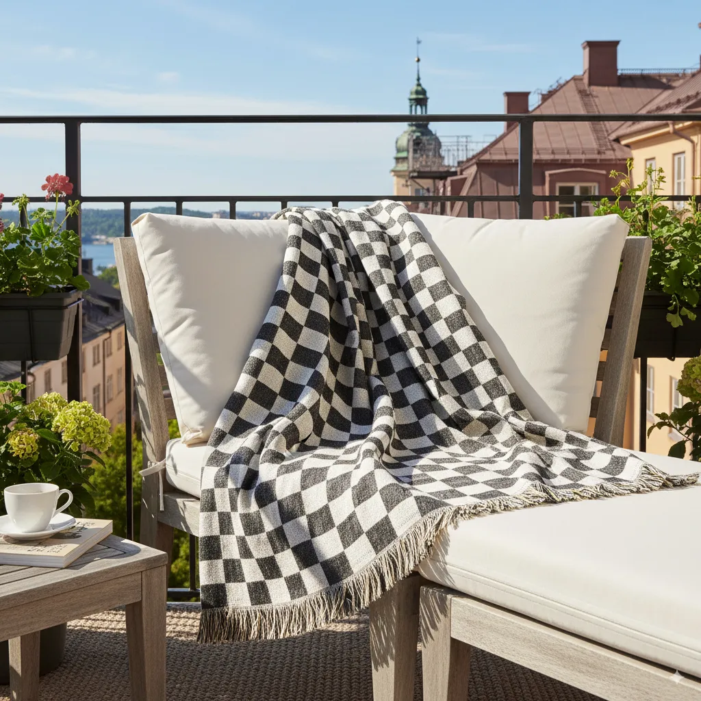 Couvertures - Wallace Tapestry Blanket (noir/blanc)