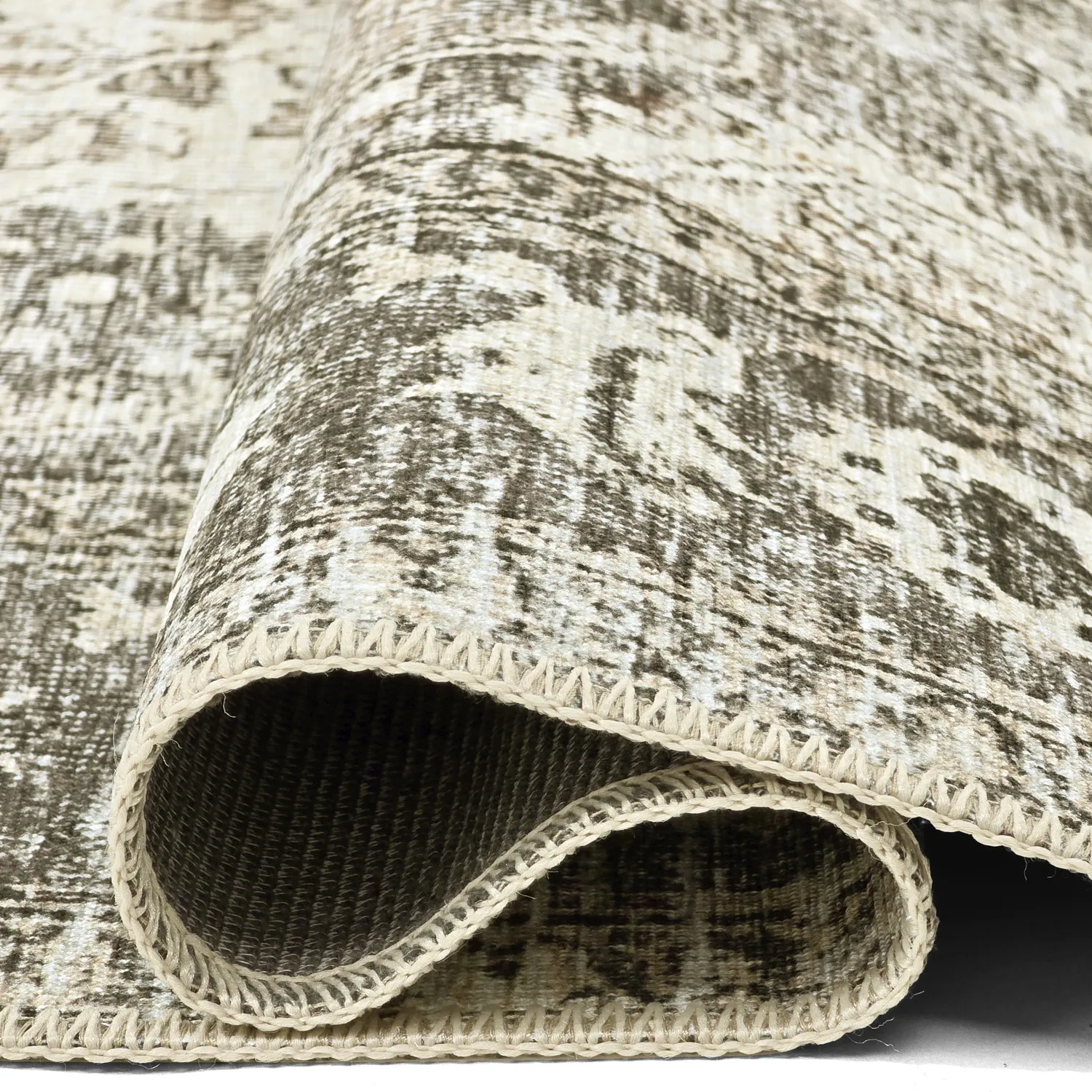 Tapis tissé à plat - Alvand (noir)