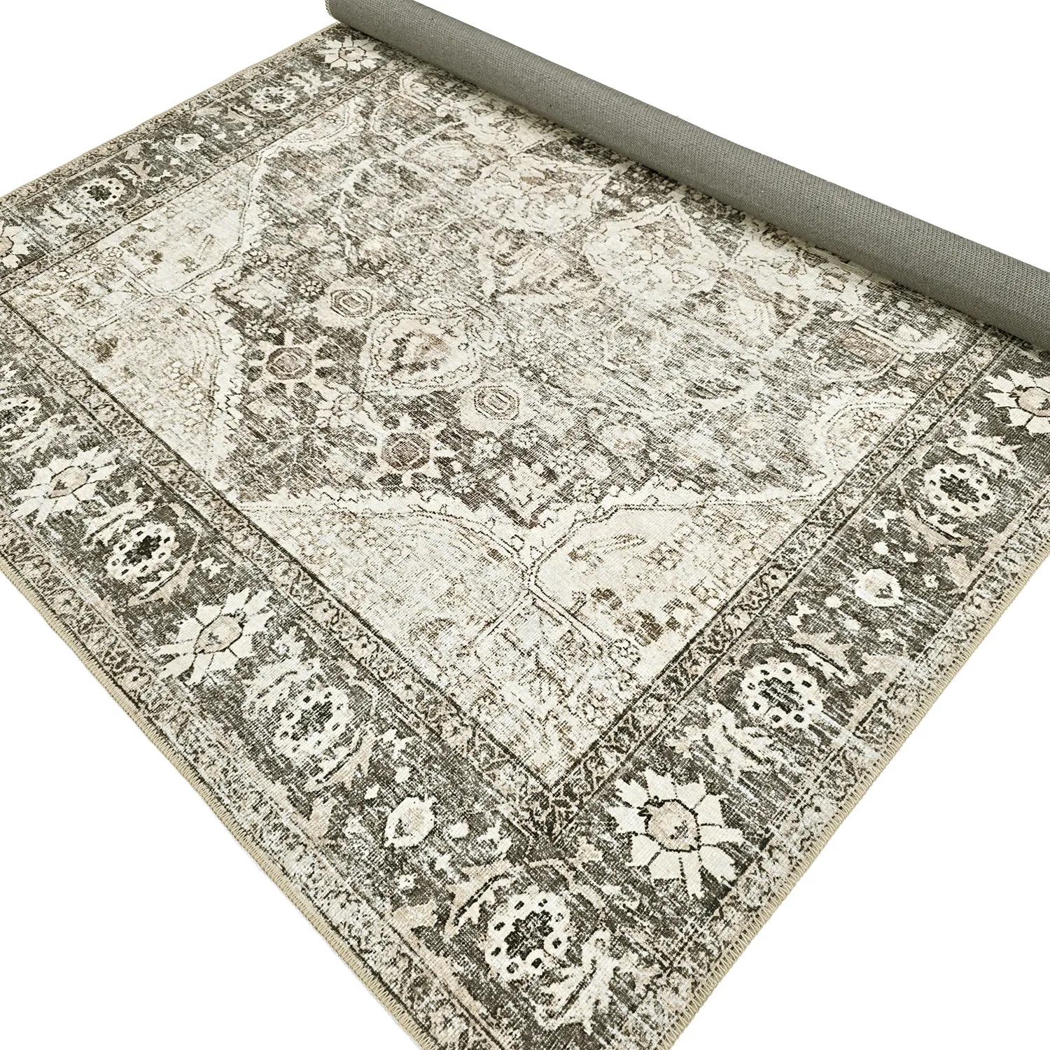 Tapis tissé à plat - Alvand (noir)