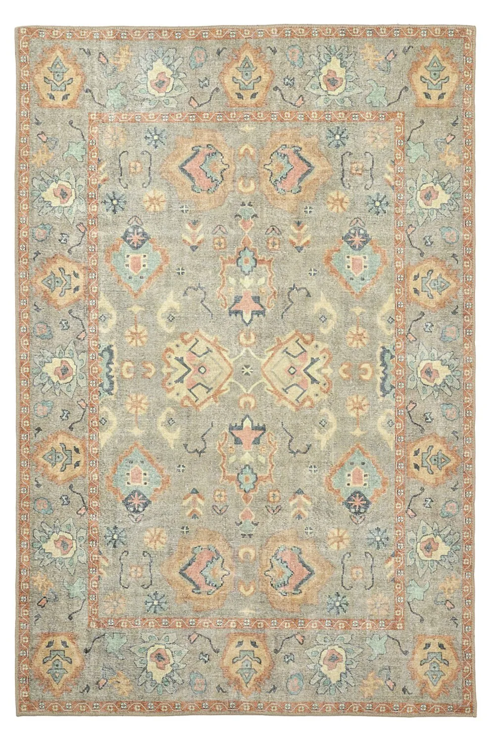 Tapis tissé à plat - Amena (bleu)