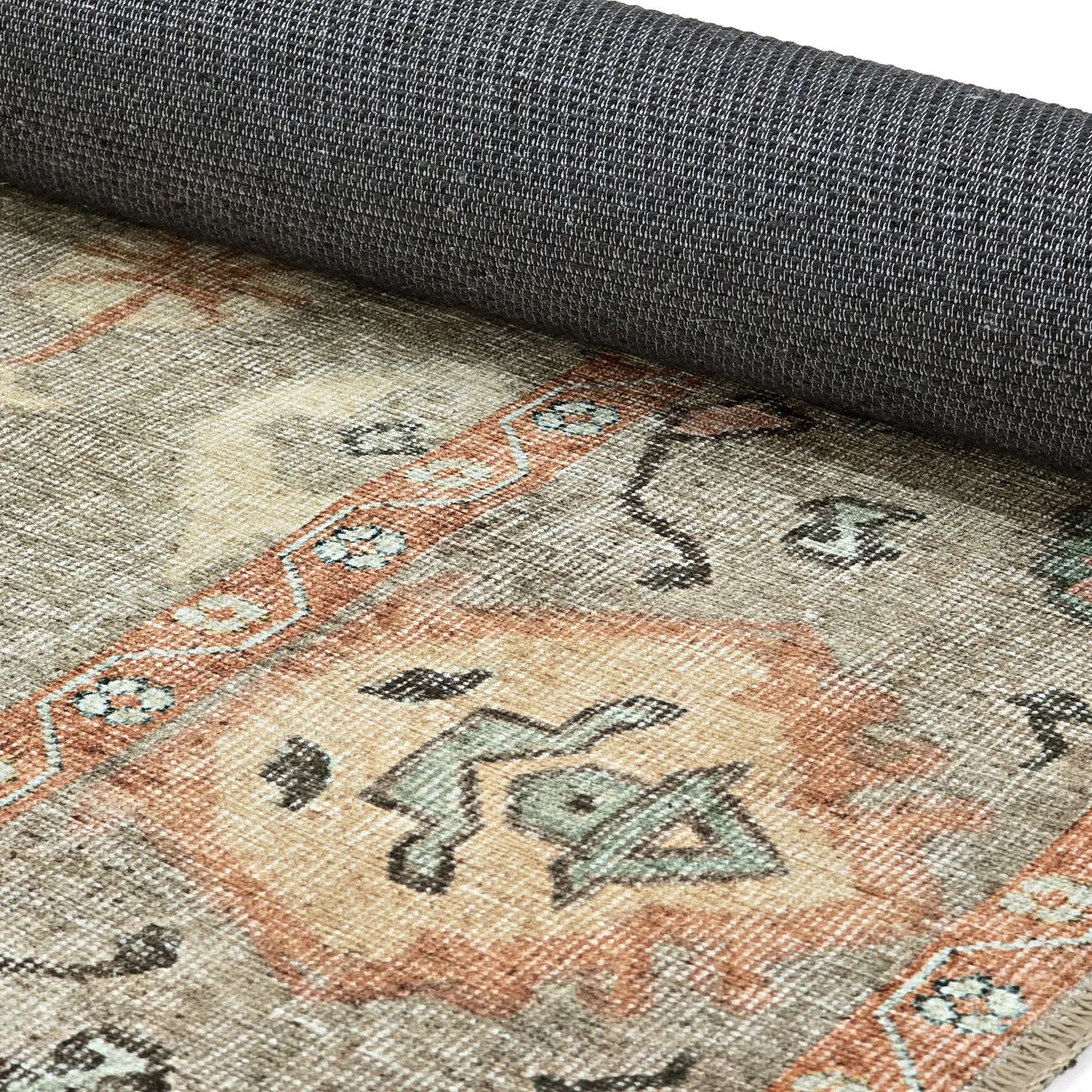 Tapis tissé à plat - Amena (bleu)