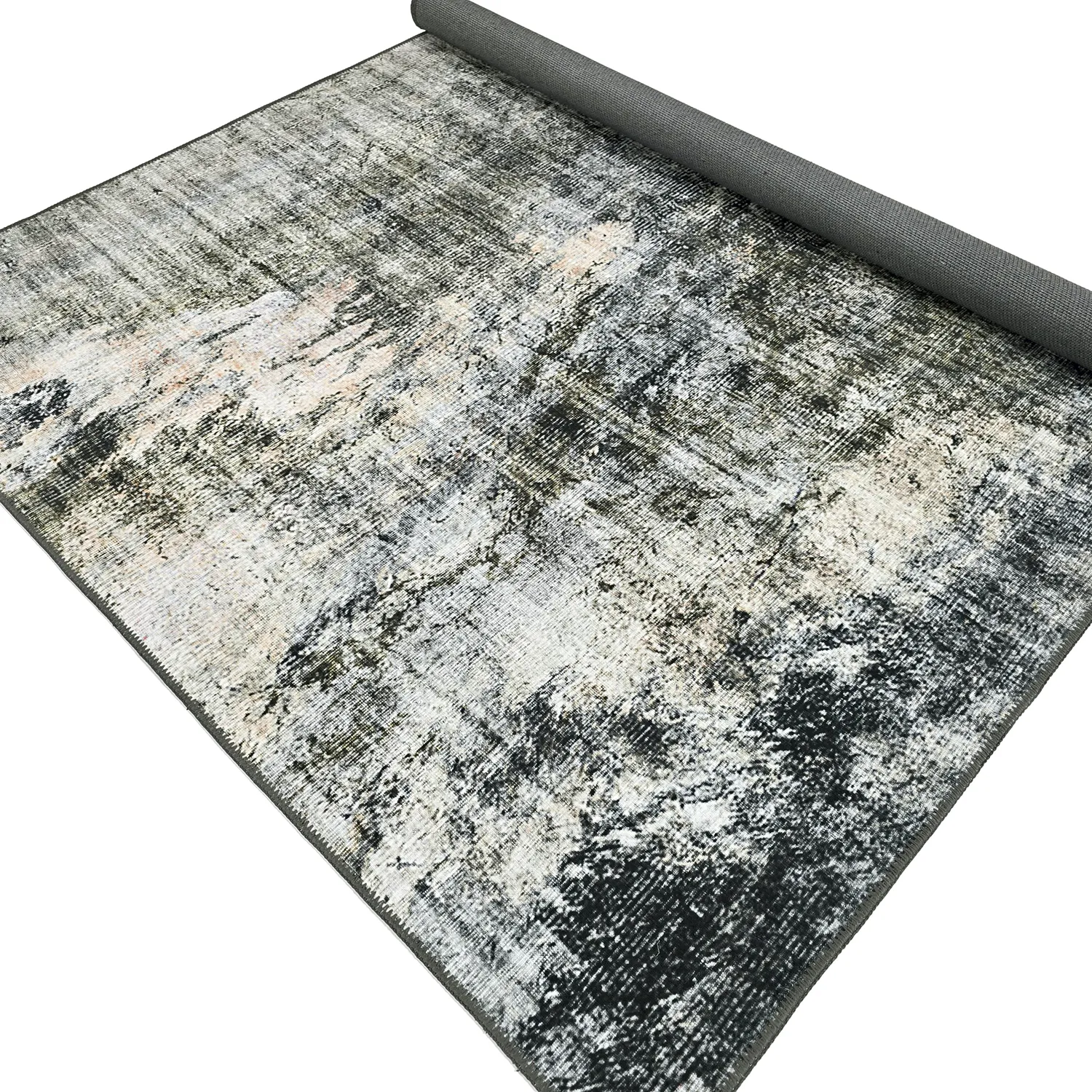 Tapis tissé à plat - Bechar (noir/multi)