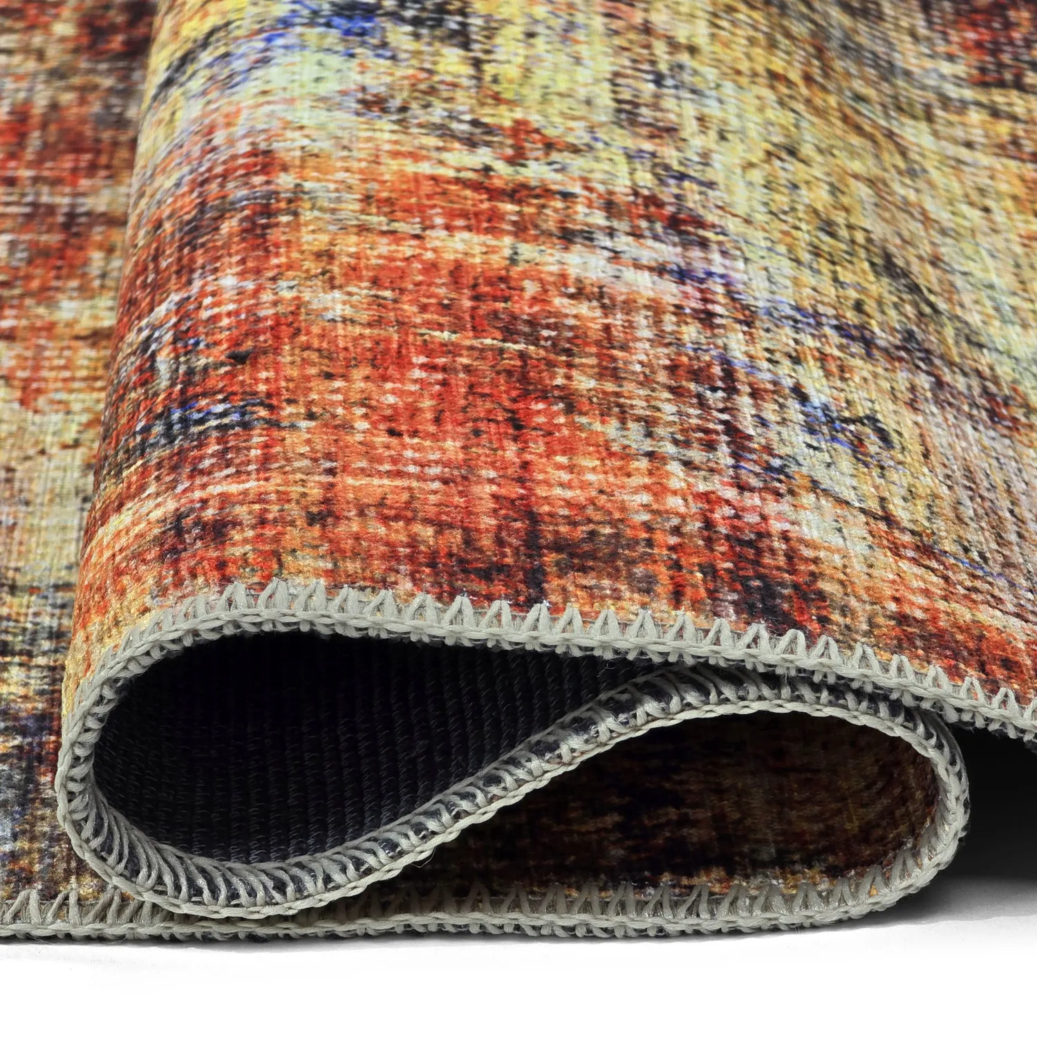 Tapis tissé à plat - Bechar (rouge/multi)