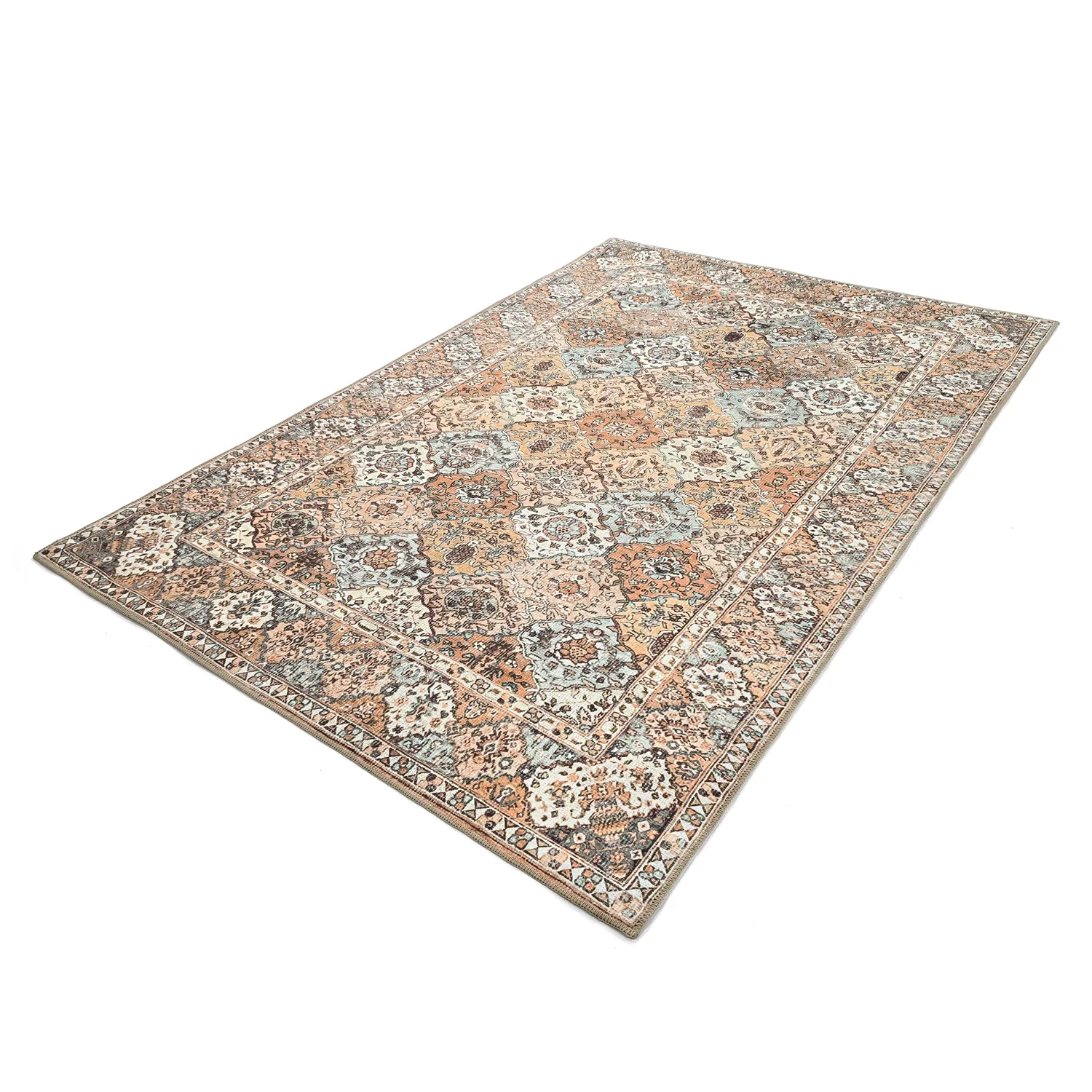 Tapis tissé à plat - Berelina (beige/multi)