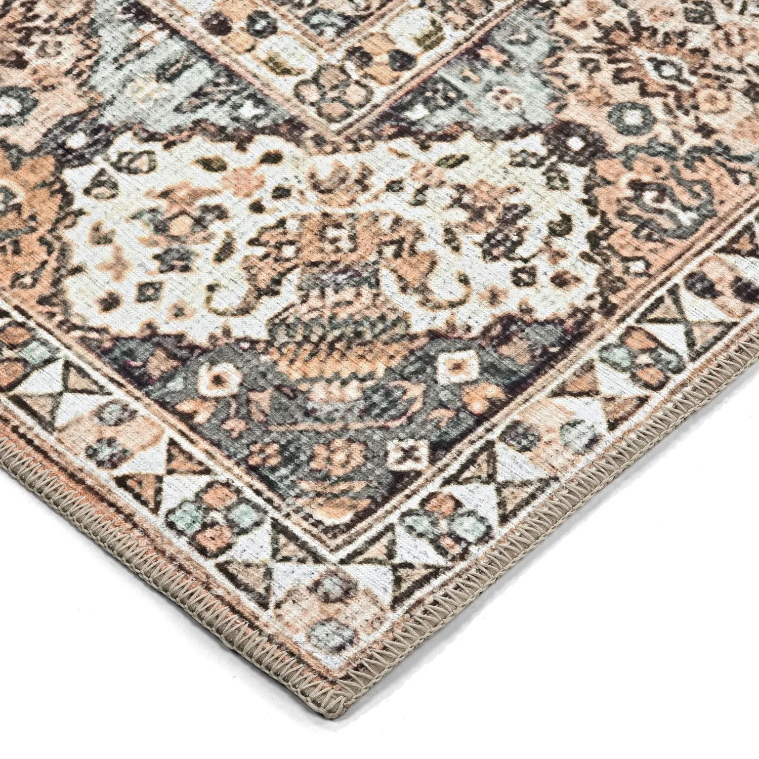 Tapis tissé à plat - Berelina (beige/multi)