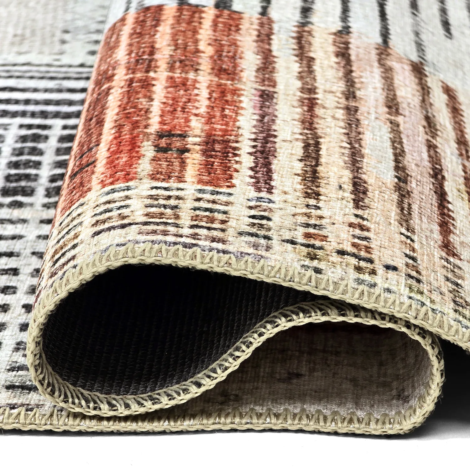 Tapis tissé à plat - Calla (rouge)