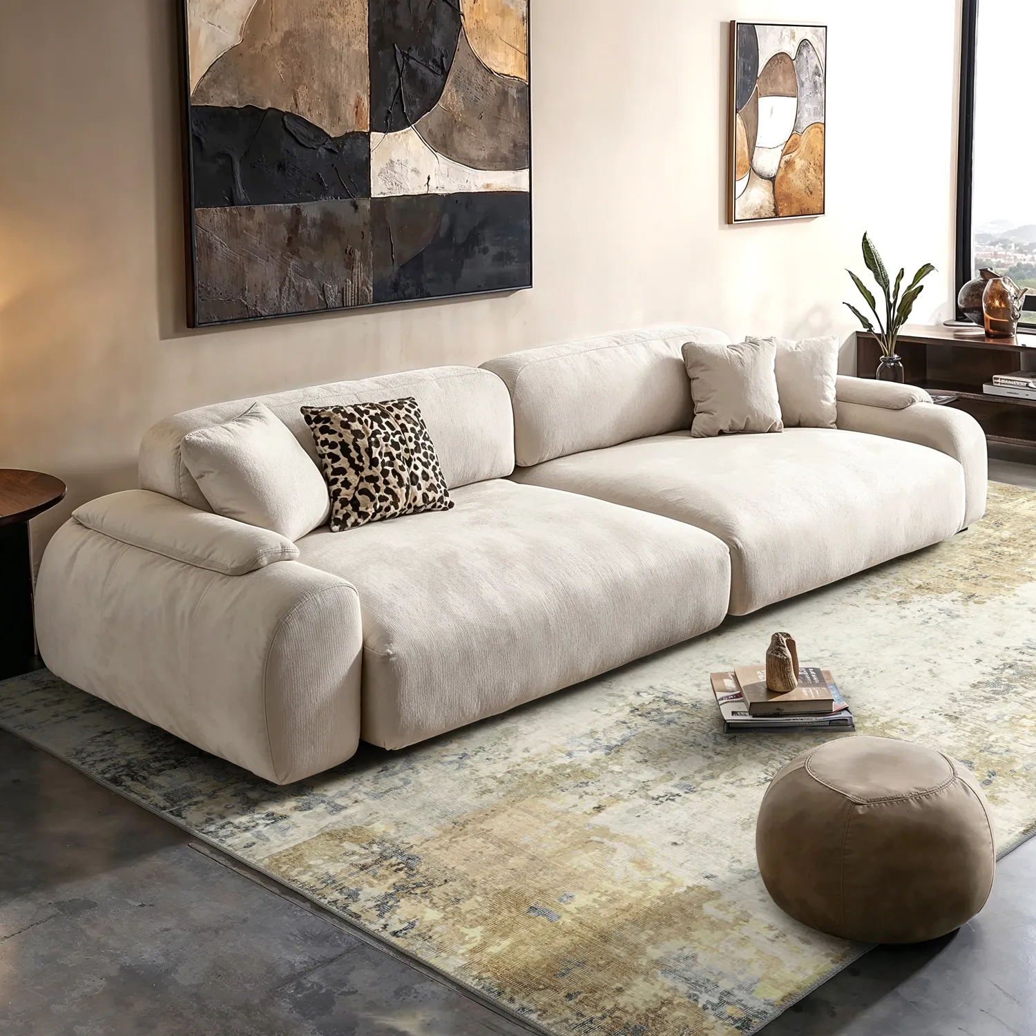 Tapis tissé à plat - Comino (gris/multi)