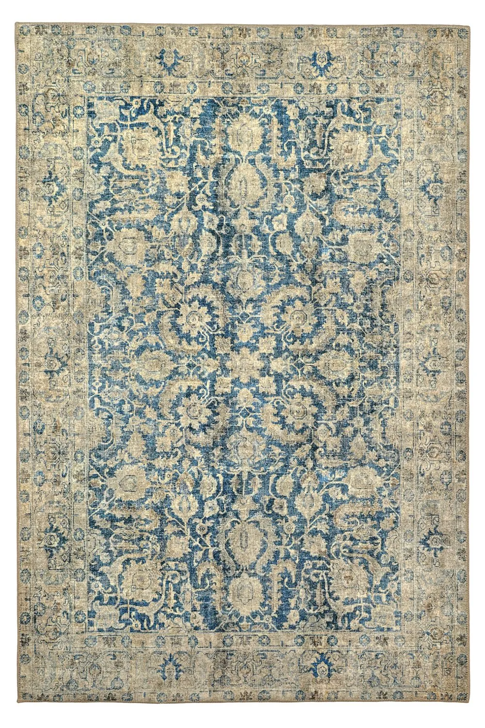 Tapis tissé à plat - Delvar (bleu)