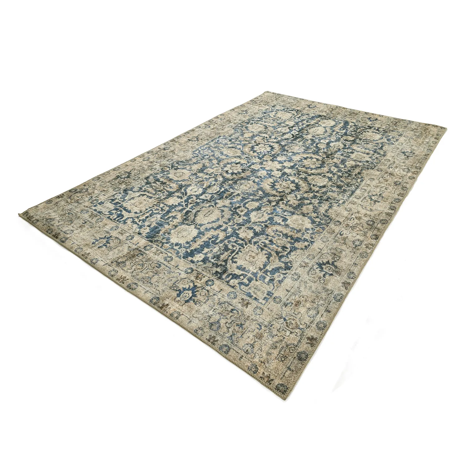 Tapis tissé à plat - Delvar (bleu)