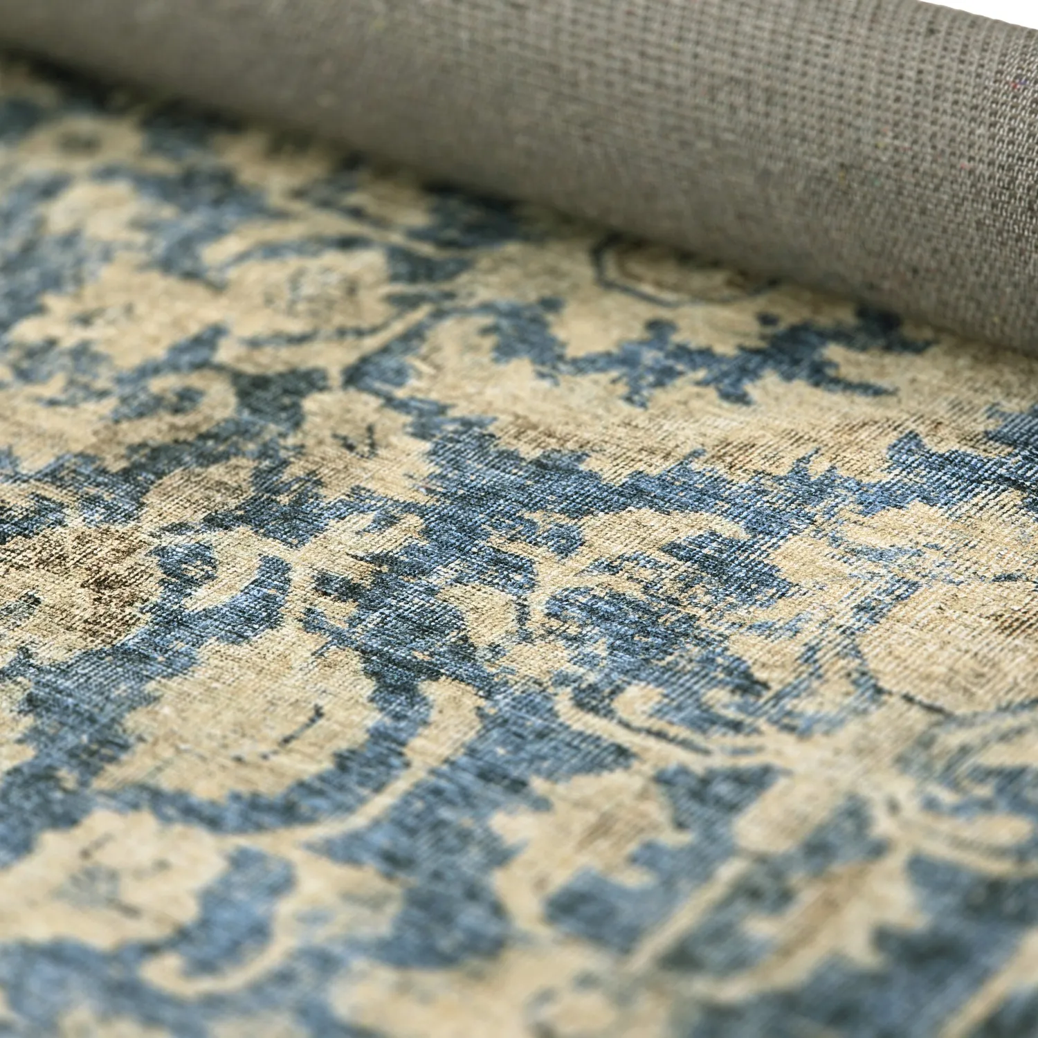 Tapis tissé à plat - Delvar (bleu)