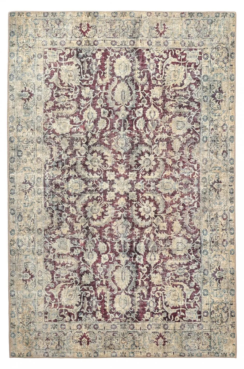 Tapis tissé à plat - Delvar (rouge)