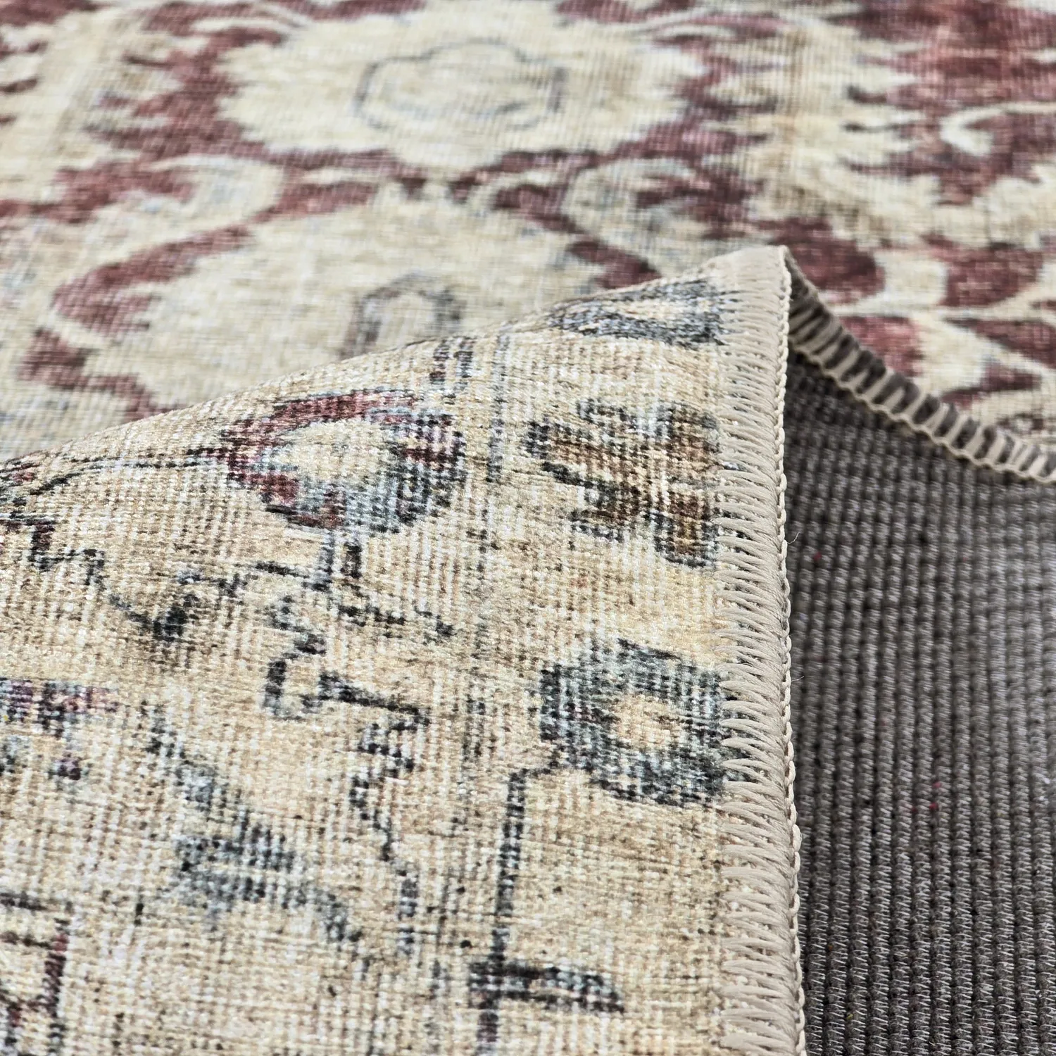 Tapis tissé à plat - Delvar (rouge)
