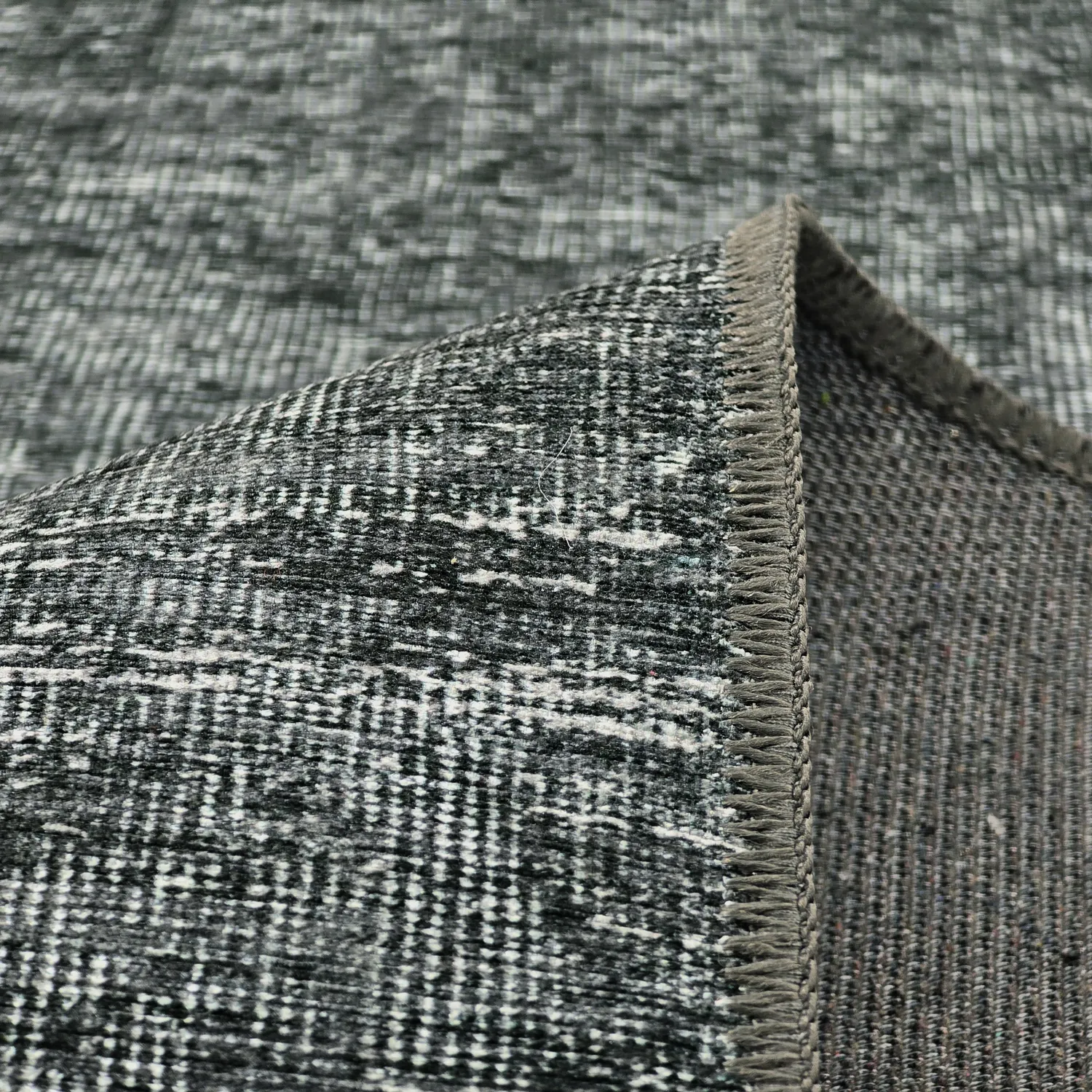 Tapis tissé à plat - Elarion (noir)