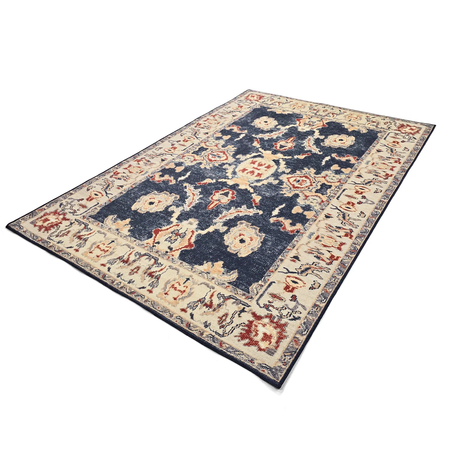 Tapis tissé à plat - Fadarin (bleu)