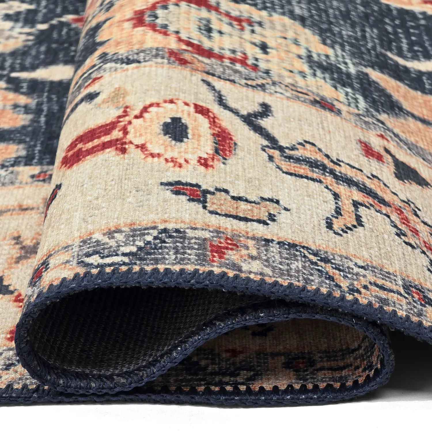 Tapis tissé à plat - Fadarin (bleu)