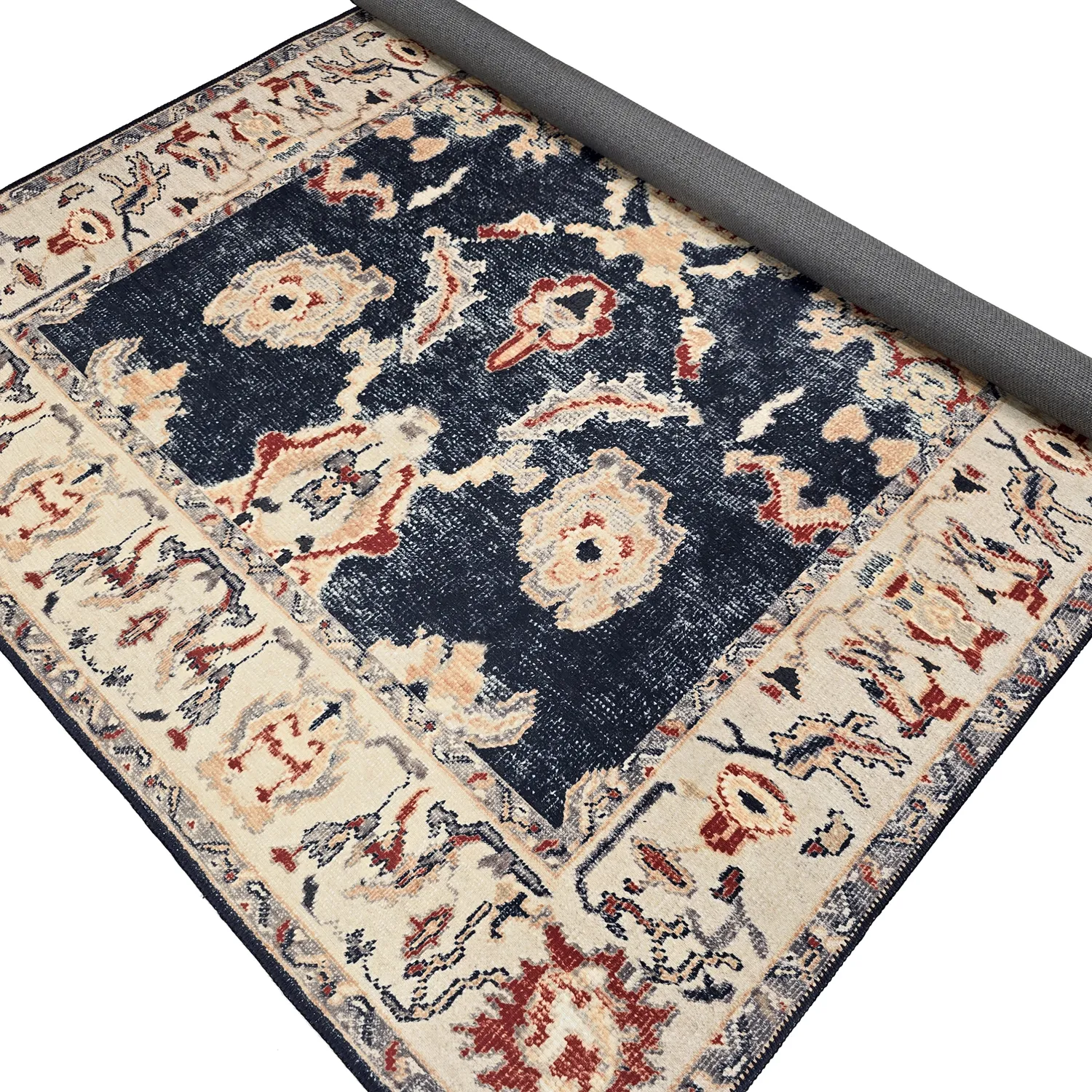 Tapis tissé à plat - Fadarin (bleu)