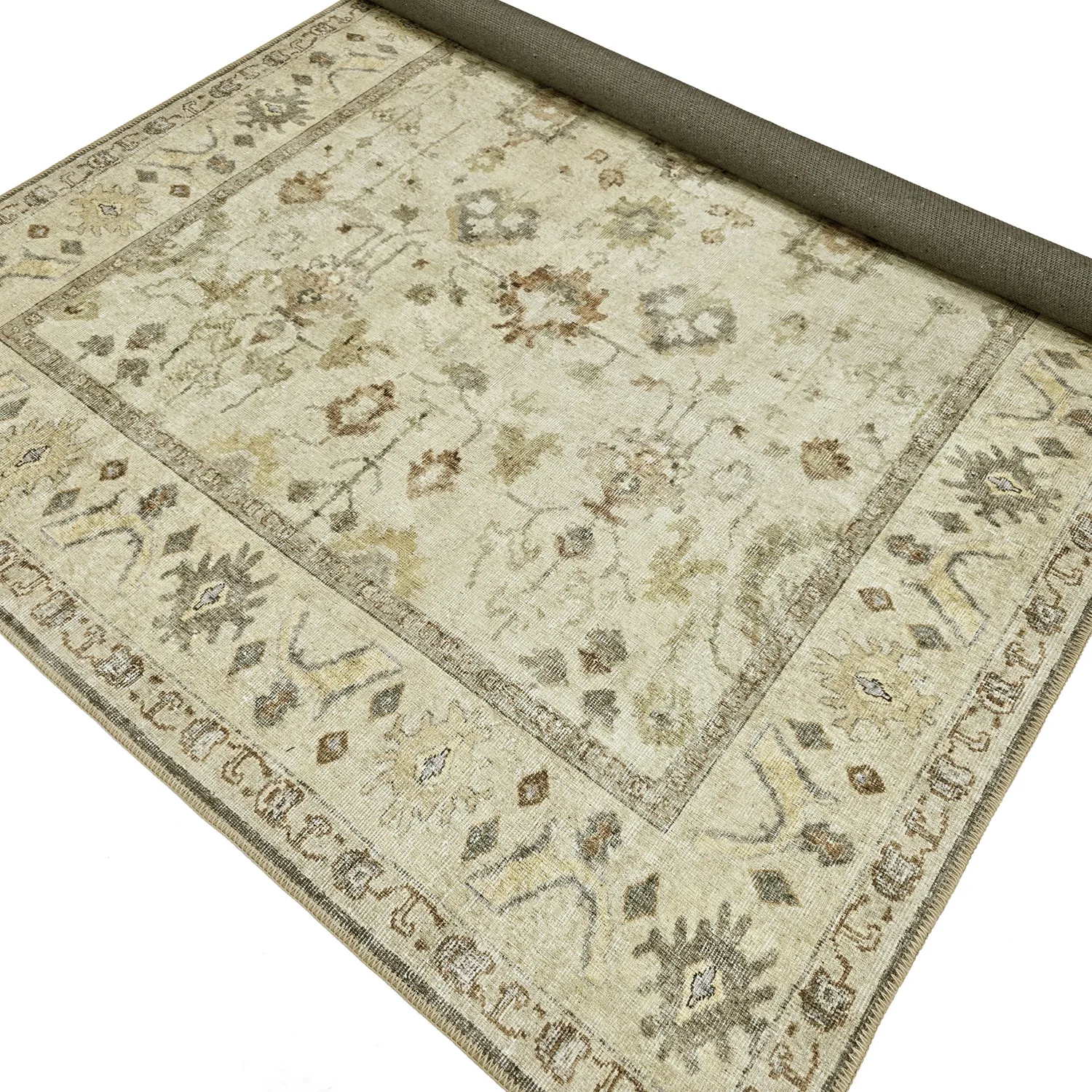 Tapis tissé à plat - Linaar (crème)