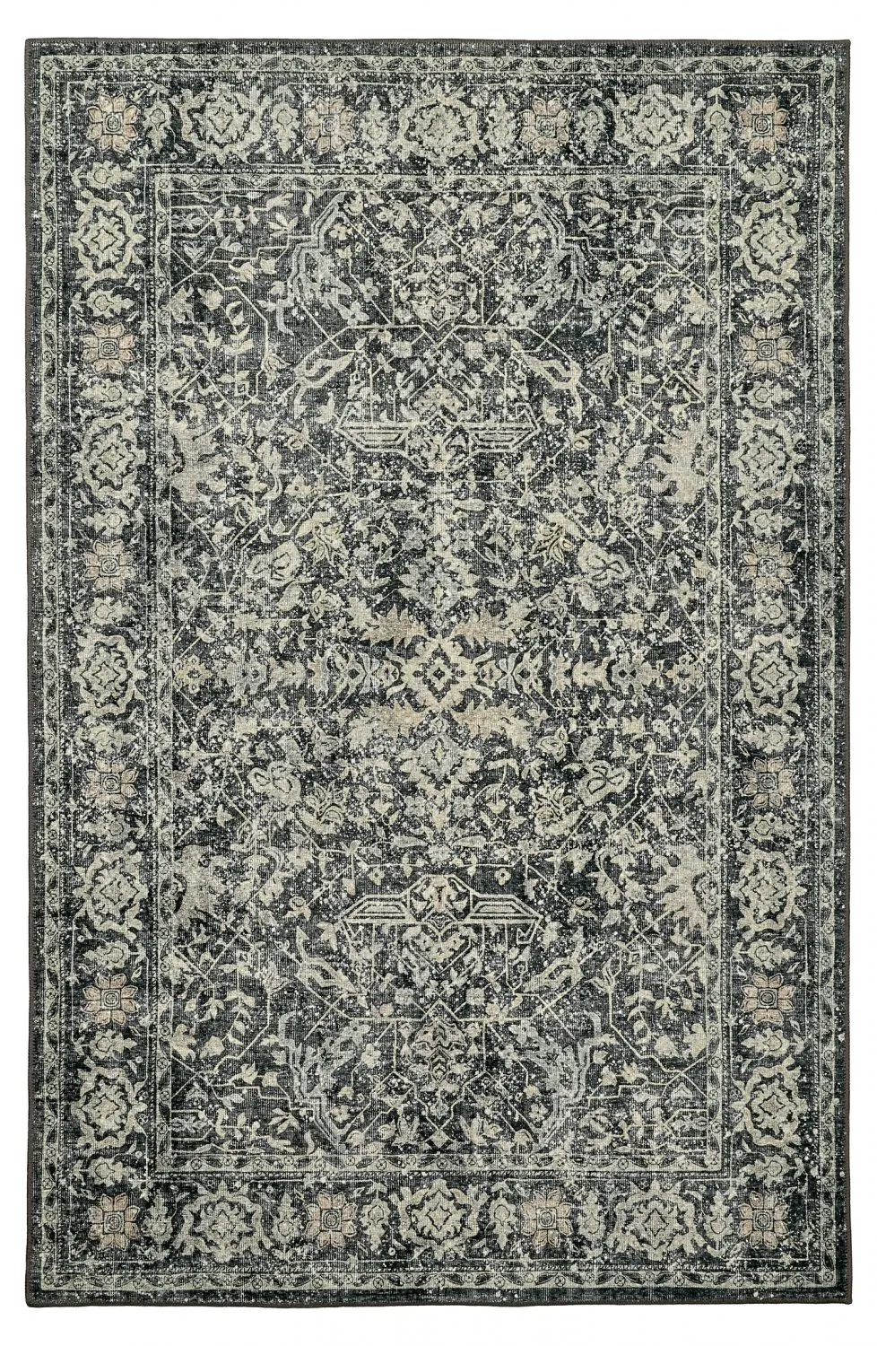 Tapis tissé à plat - Meralis (noir)