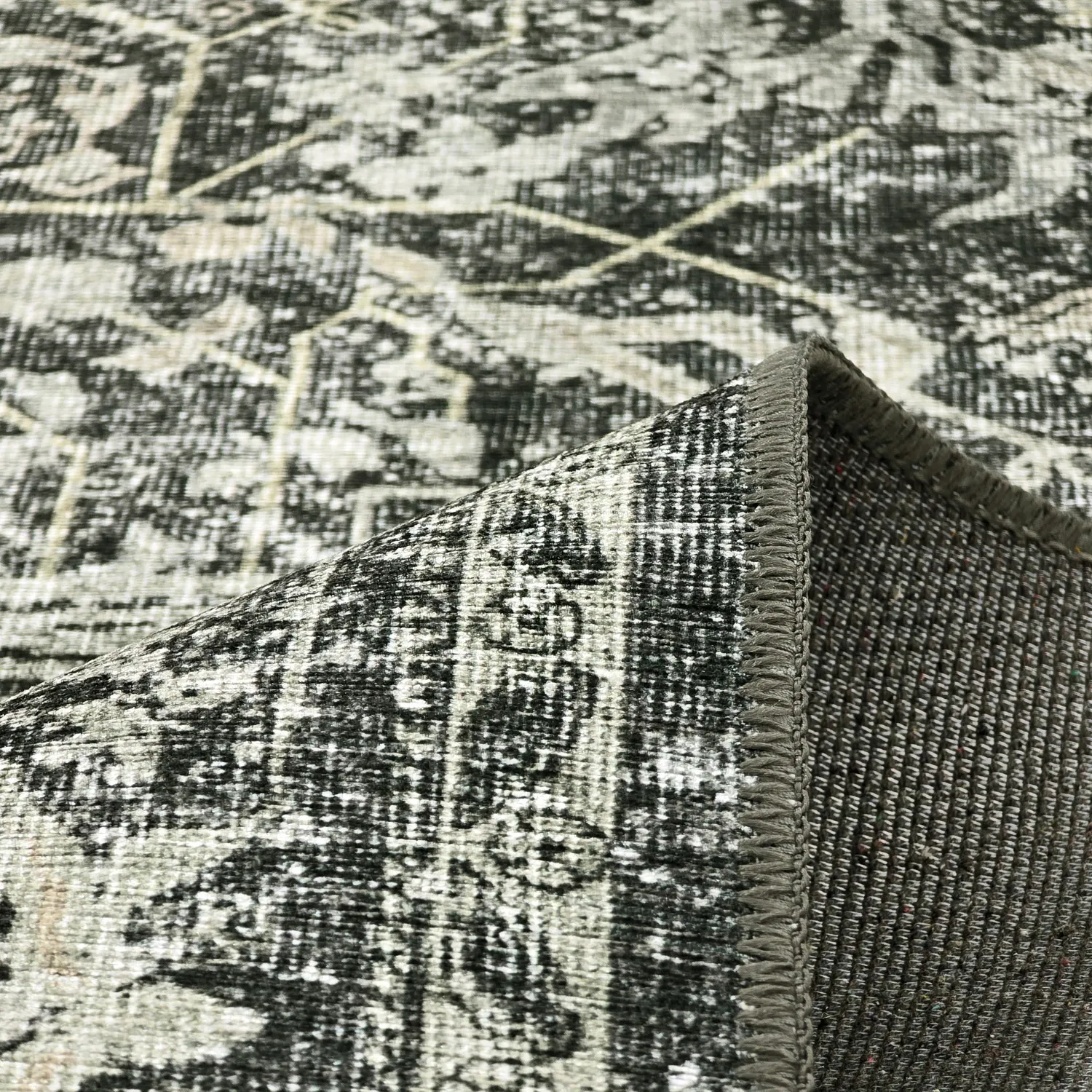 Tapis tissé à plat - Meralis (noir)