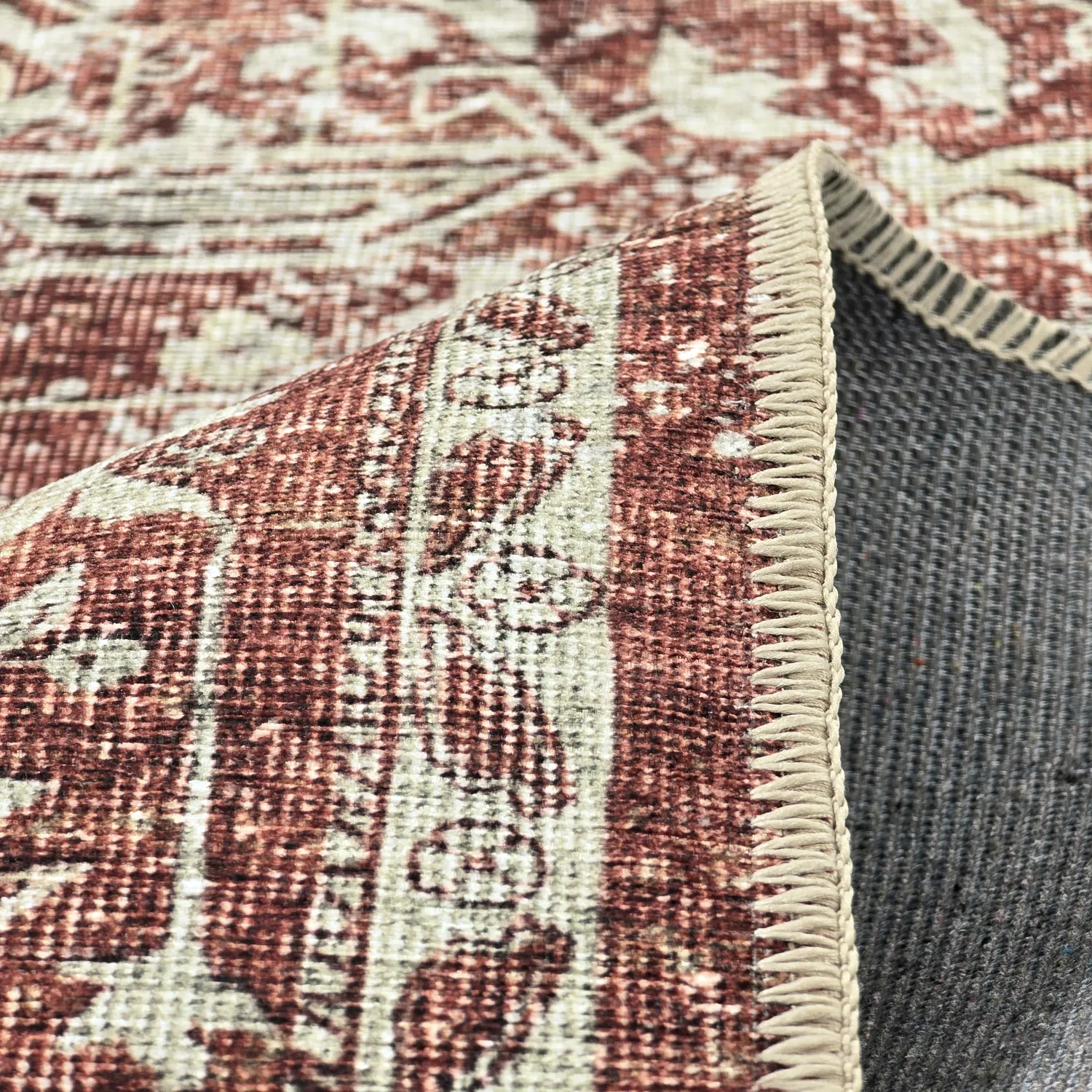 Tapis tissé à plat - Meralis (rouge)