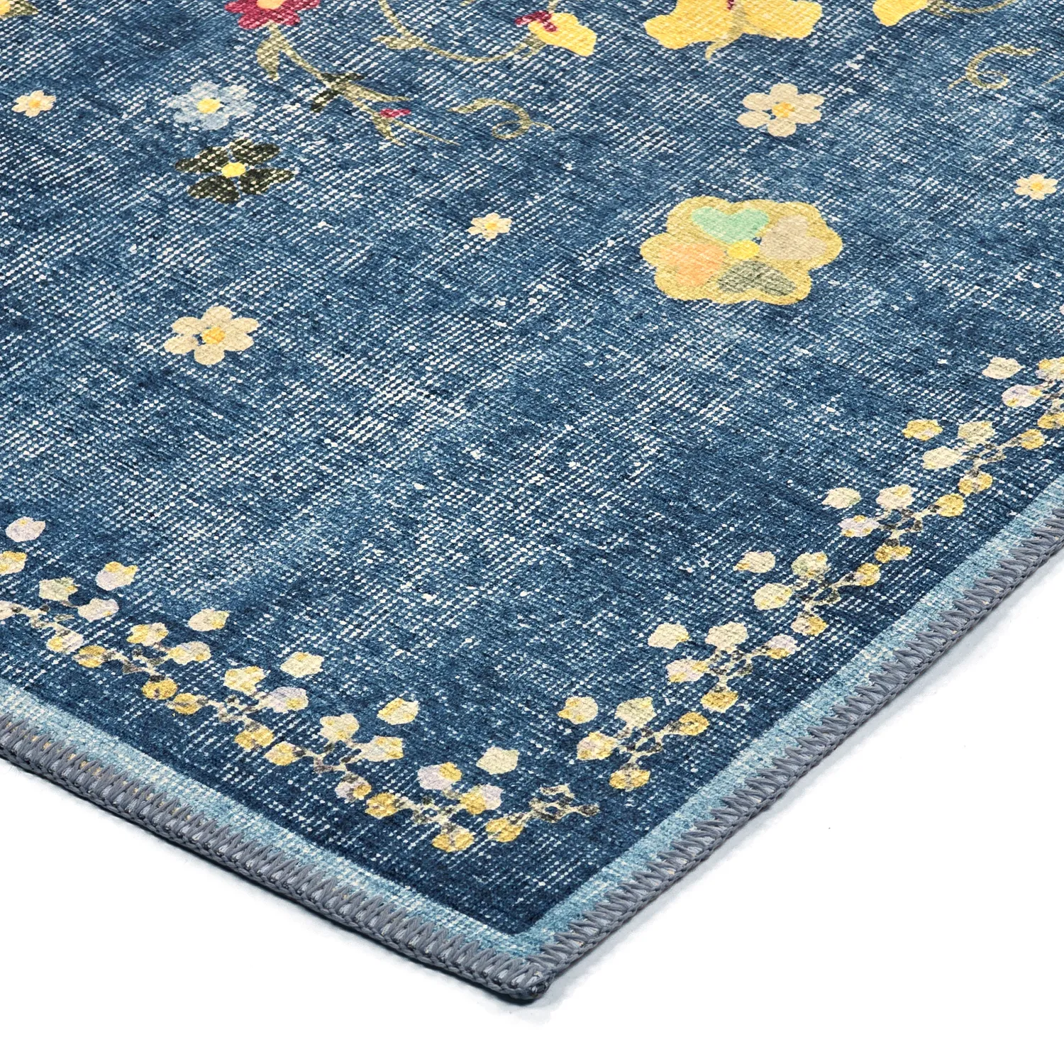 Tapis tissé à plat - Nabilar (bleu)
