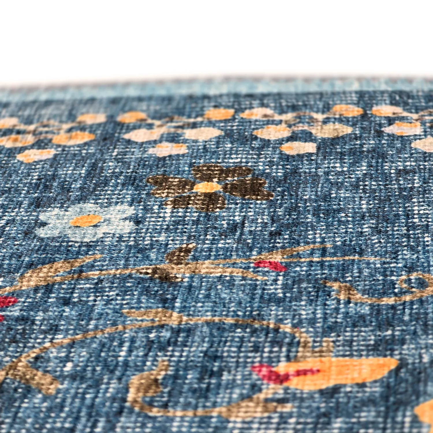 Tapis tissé à plat - Nabilar (bleu)