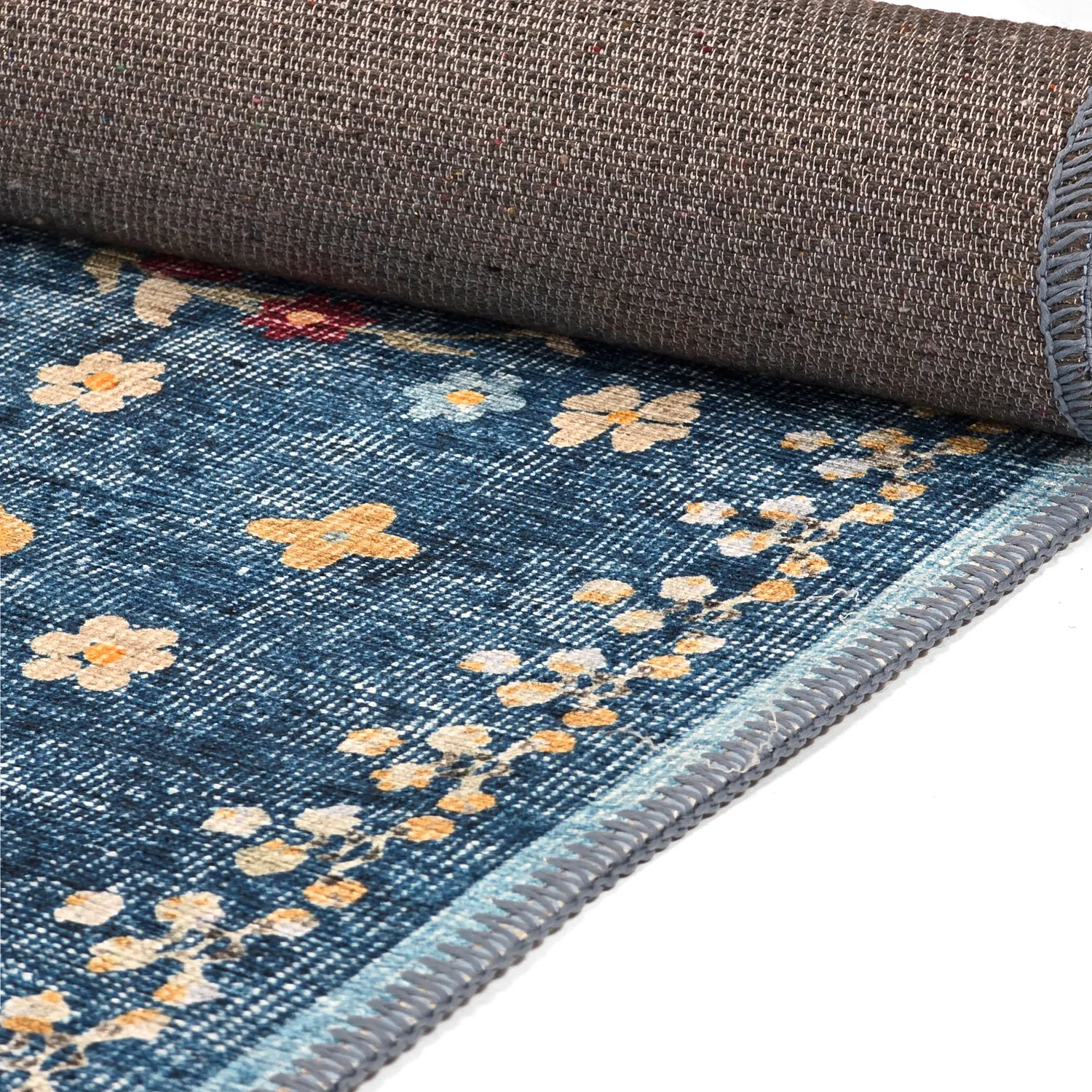 Tapis tissé à plat - Nabilar (bleu)
