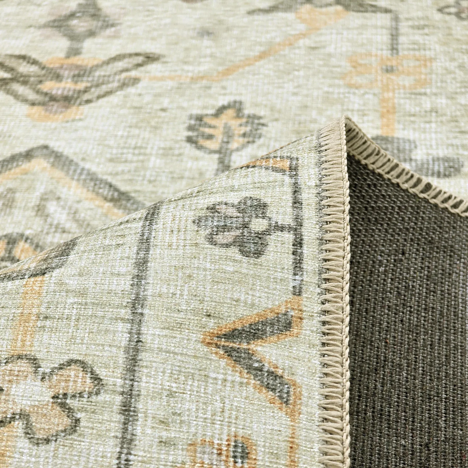 Tapis tissé à plat - Nahla (crème)