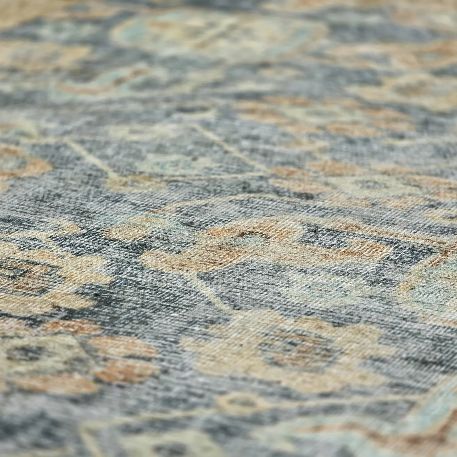 Tapis tissé à plat - Noura (bleu)