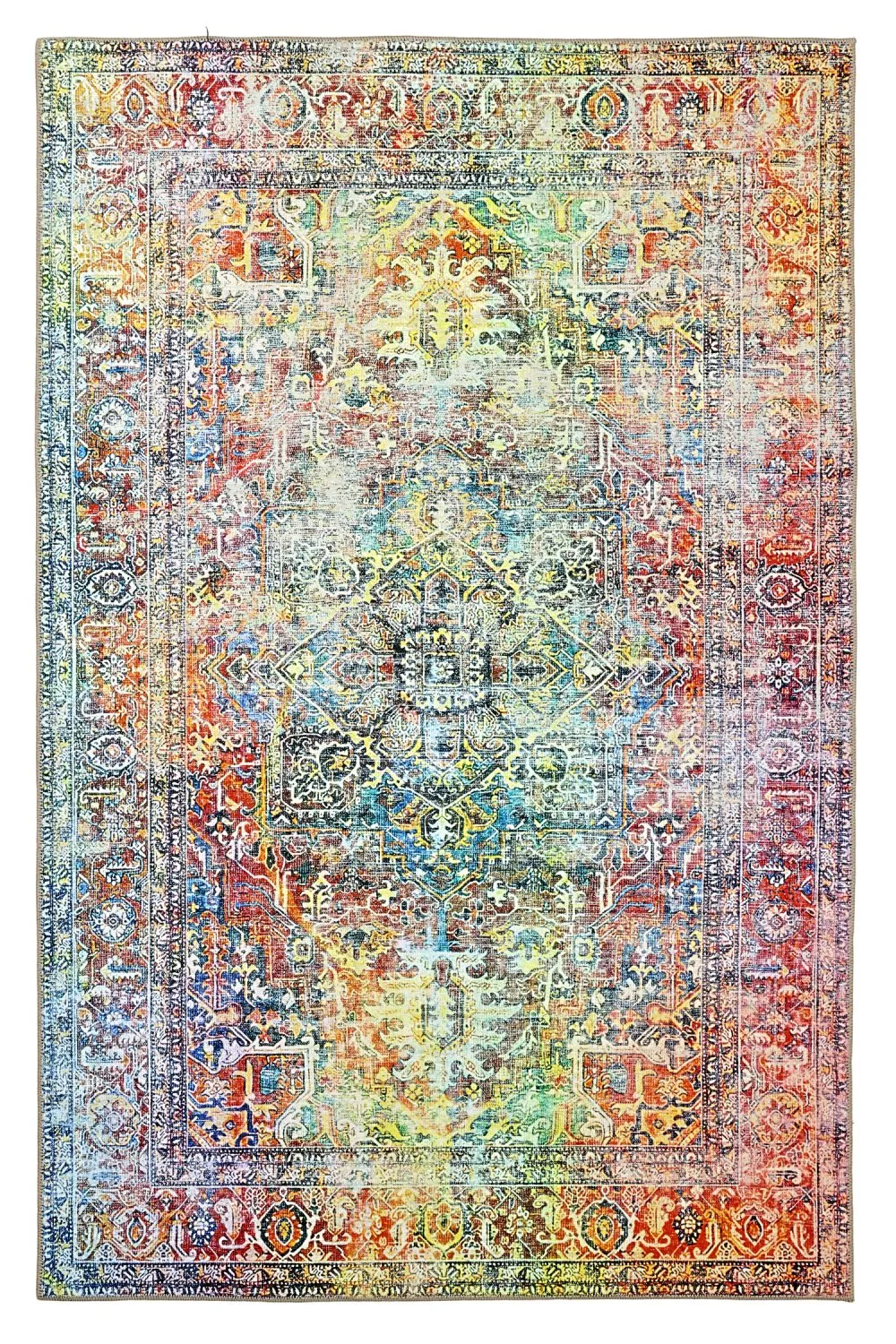 Tapis tissé à plat - Oriental Rainbow (multicolore)