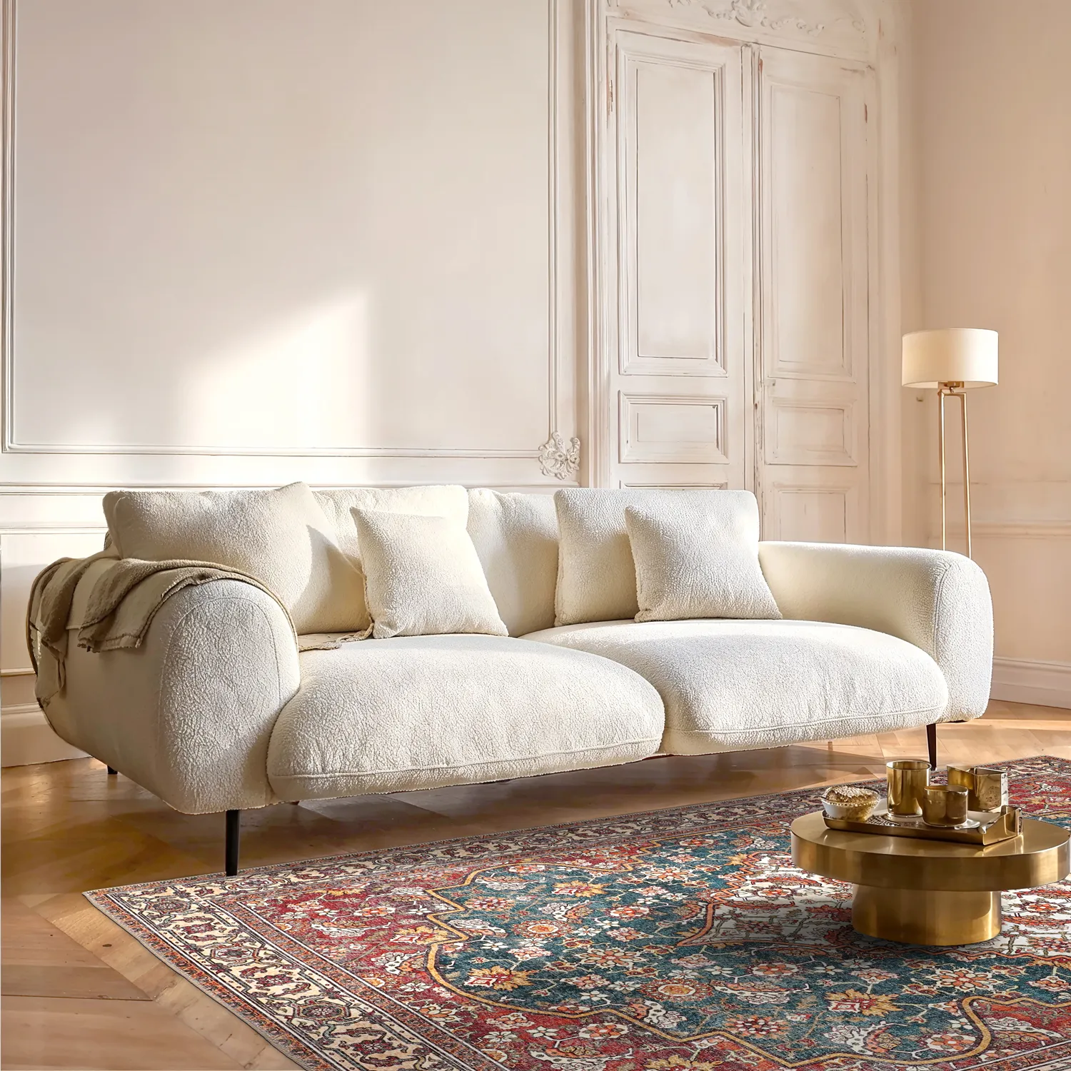 Tapis tissé à plat - Samaria (rouge)